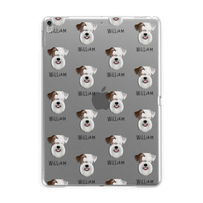 Sealyham Terrier Icon with Name Apple iPad Silver Case