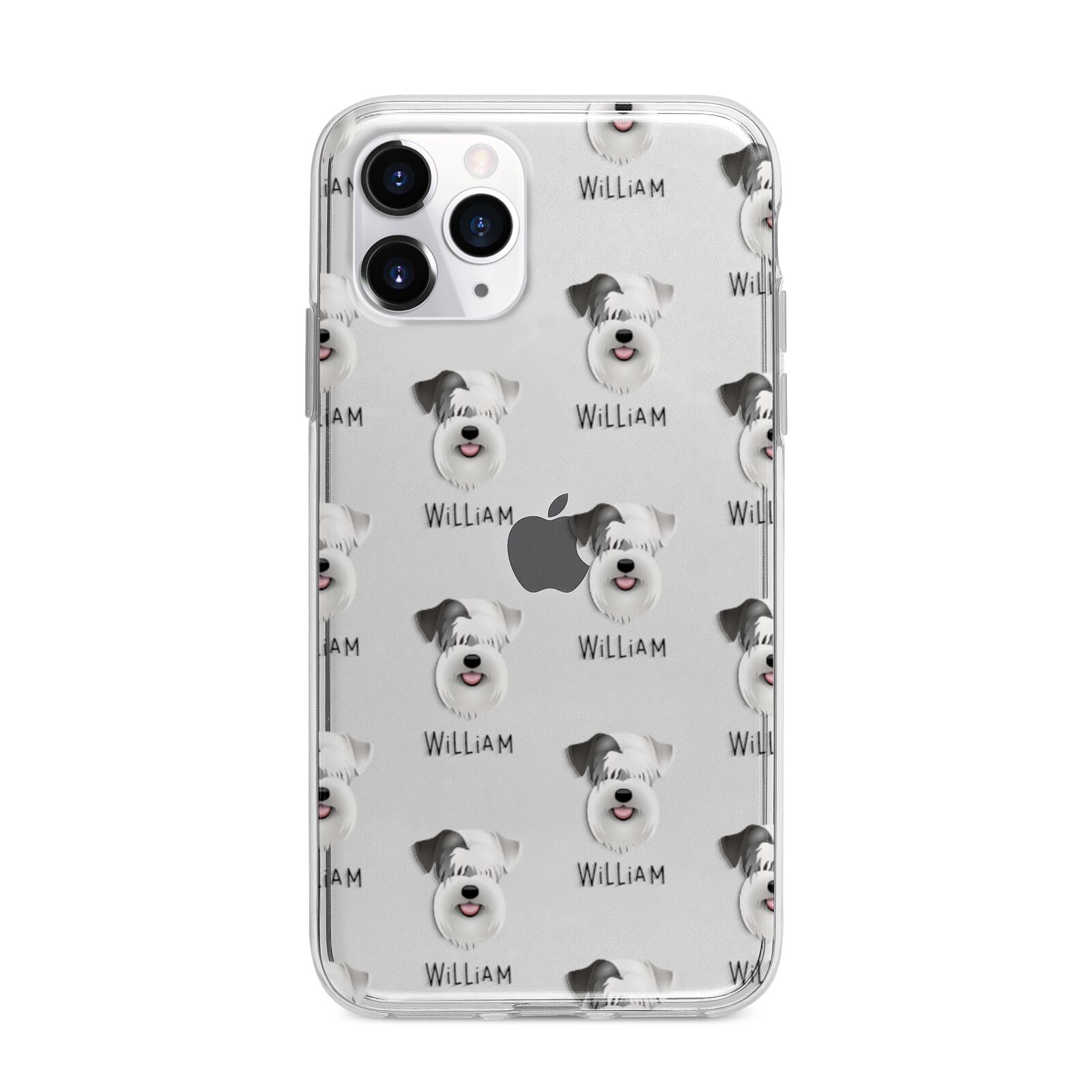 Sealyham Terrier Icon with Name Apple iPhone 11 Pro in Silver with Bumper Case