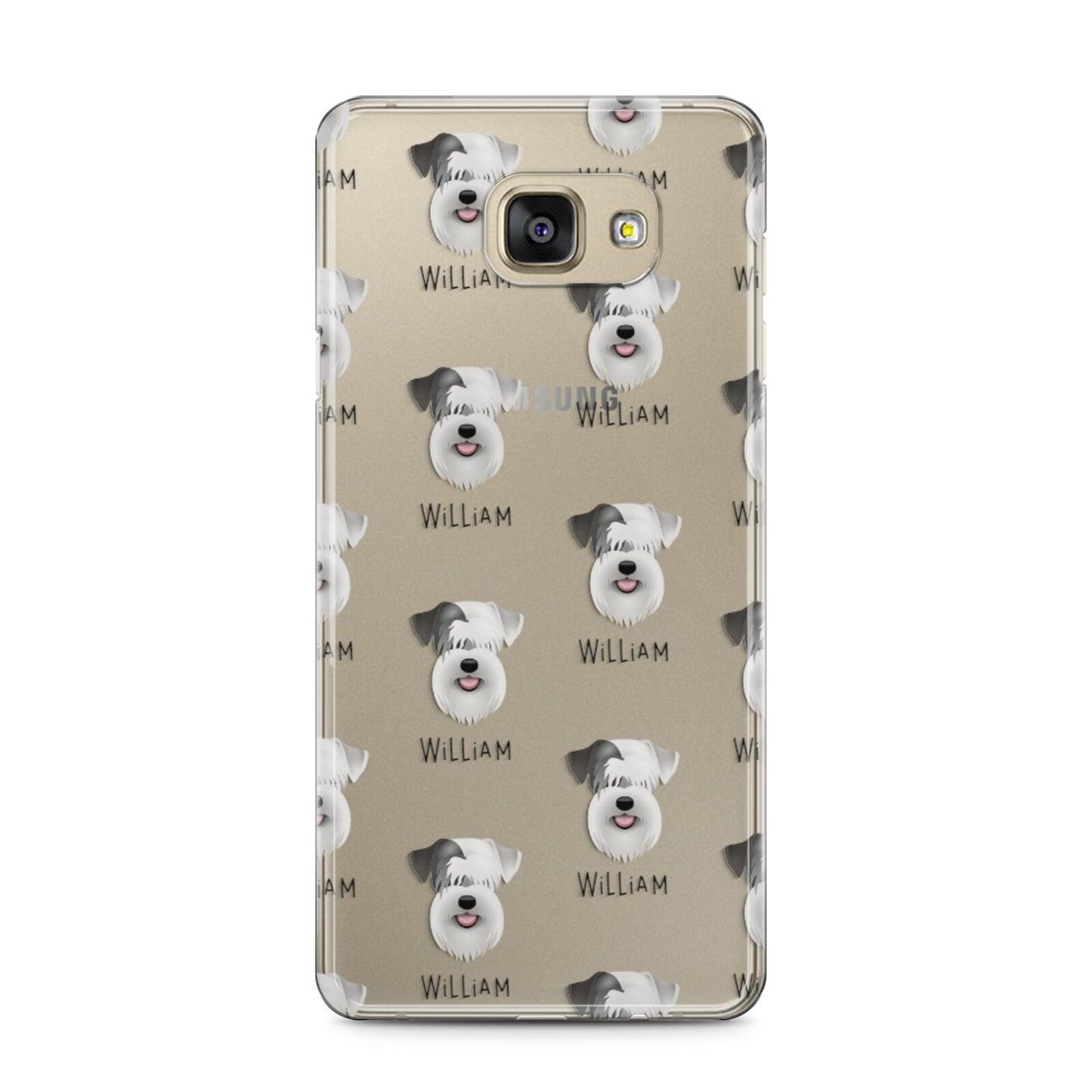 Sealyham Terrier Icon with Name Samsung Galaxy A5 2016 Case on gold phone