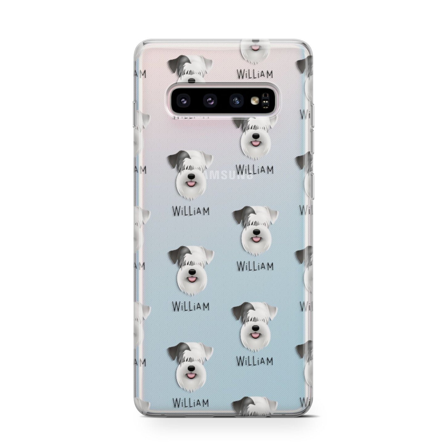 Sealyham Terrier Icon with Name Samsung Galaxy S10 Case