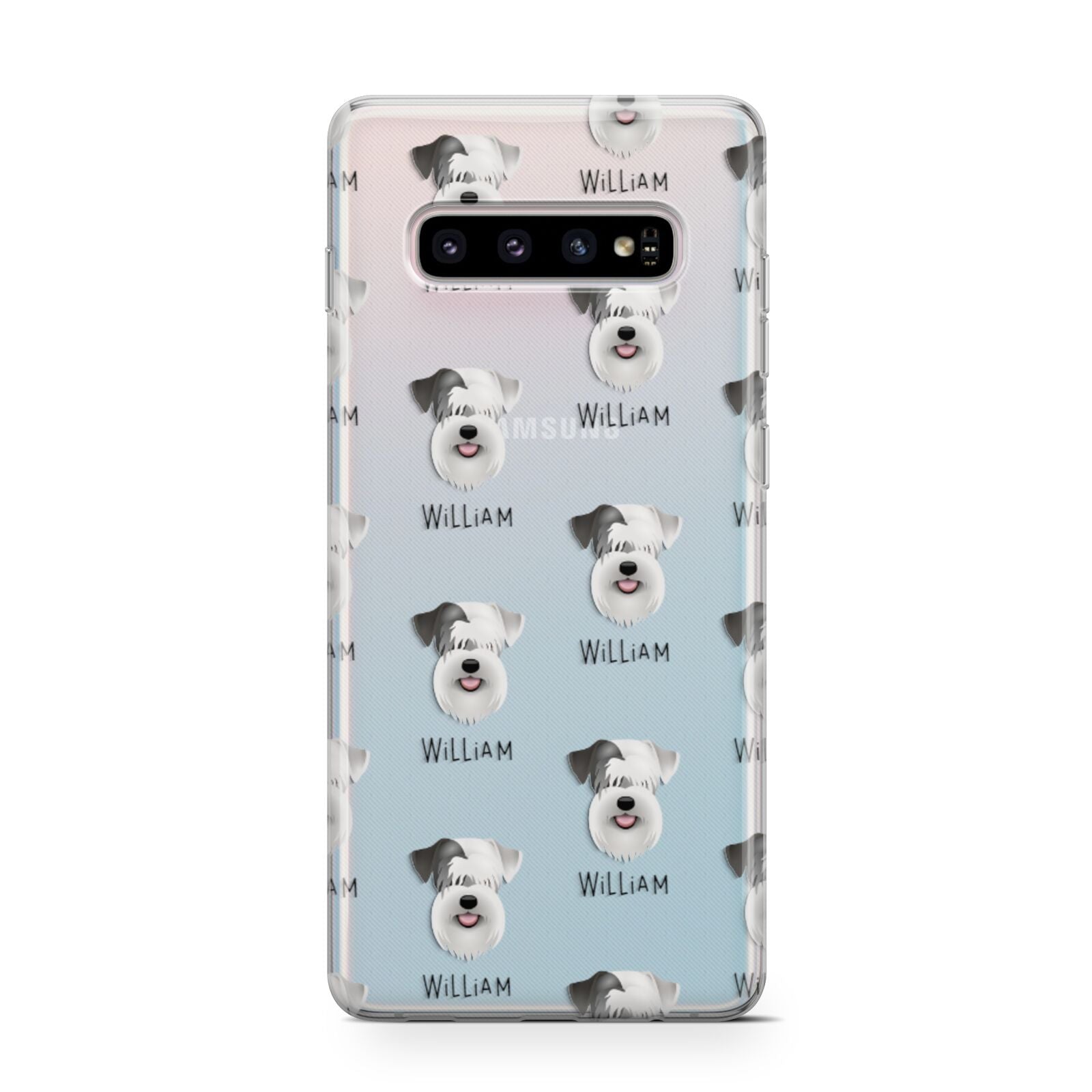 Sealyham Terrier Icon with Name Samsung Galaxy S10 Case