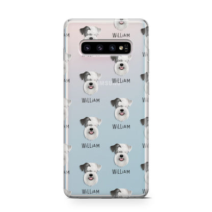 Sealyham Terrier Icon with Name Samsung Galaxy S10 Case