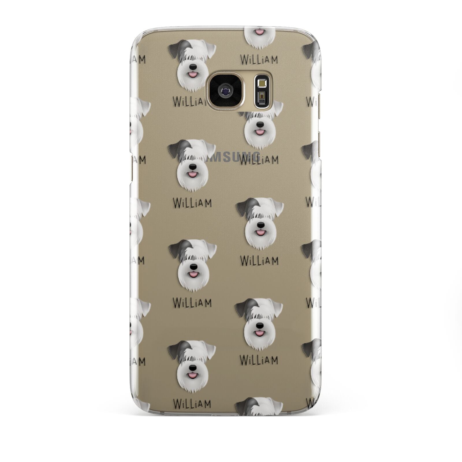 Sealyham Terrier Icon with Name Samsung Galaxy S7 Edge Case