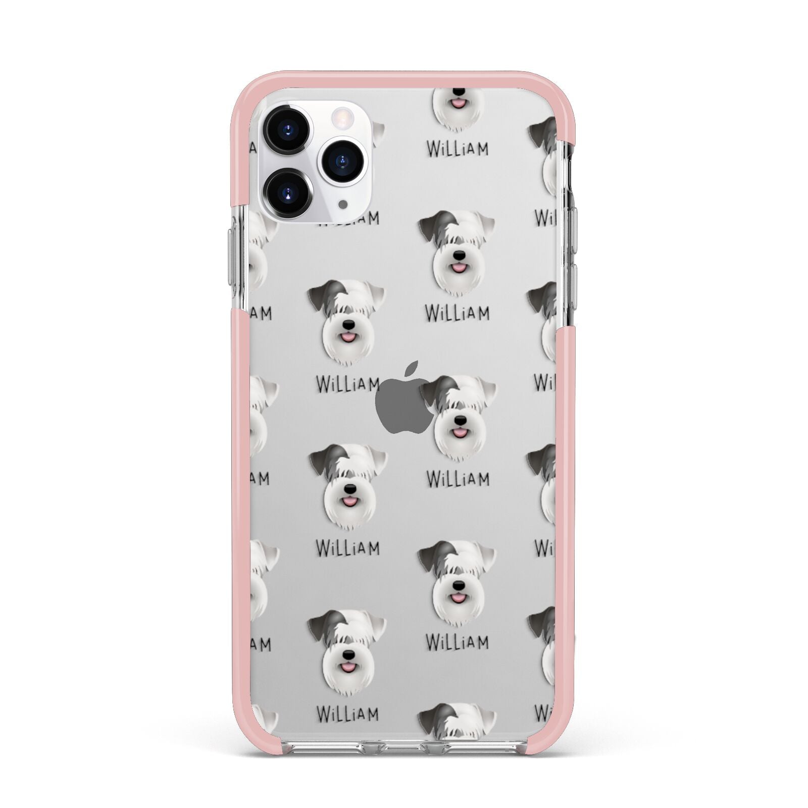 Sealyham Terrier Icon with Name iPhone 11 Pro Max Impact Pink Edge Case