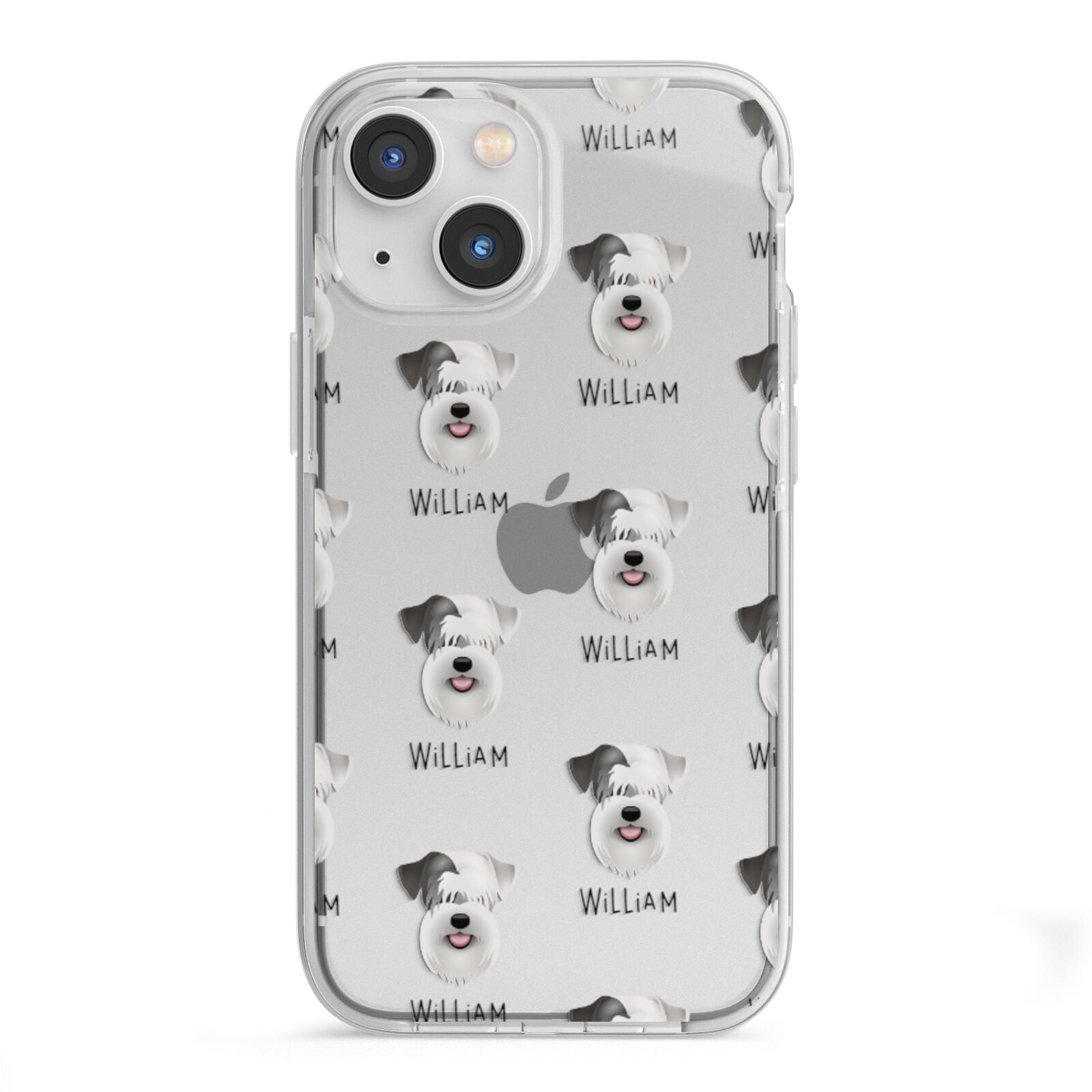Sealyham Terrier Icon with Name iPhone 13 Mini TPU Impact Case with White Edges