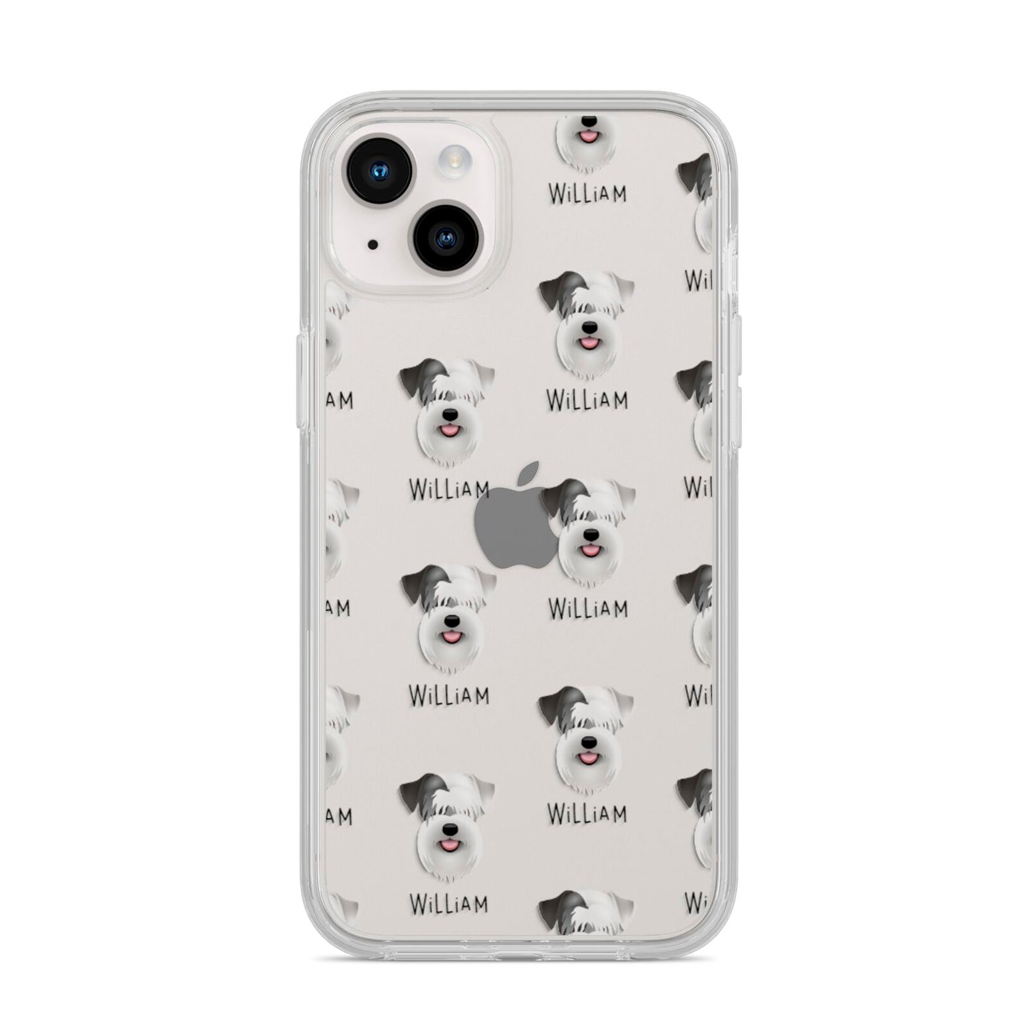Sealyham Terrier Icon with Name iPhone 14 Plus Clear Tough Case Starlight