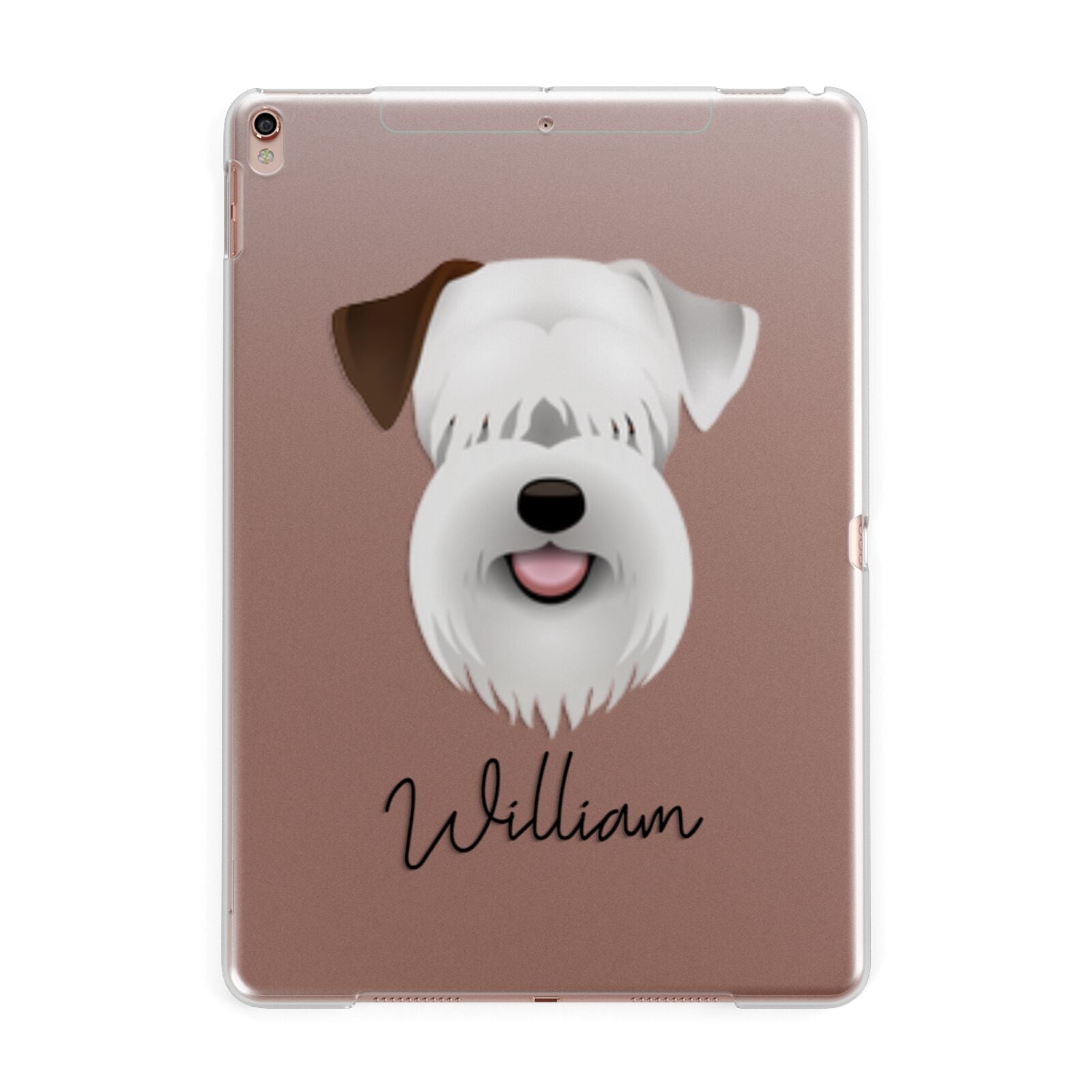 Sealyham Terrier Personalised Apple iPad Rose Gold Case