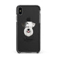 Sealyham Terrier Personalised Apple iPhone Xs Max Impact Case Black Edge on Black Phone