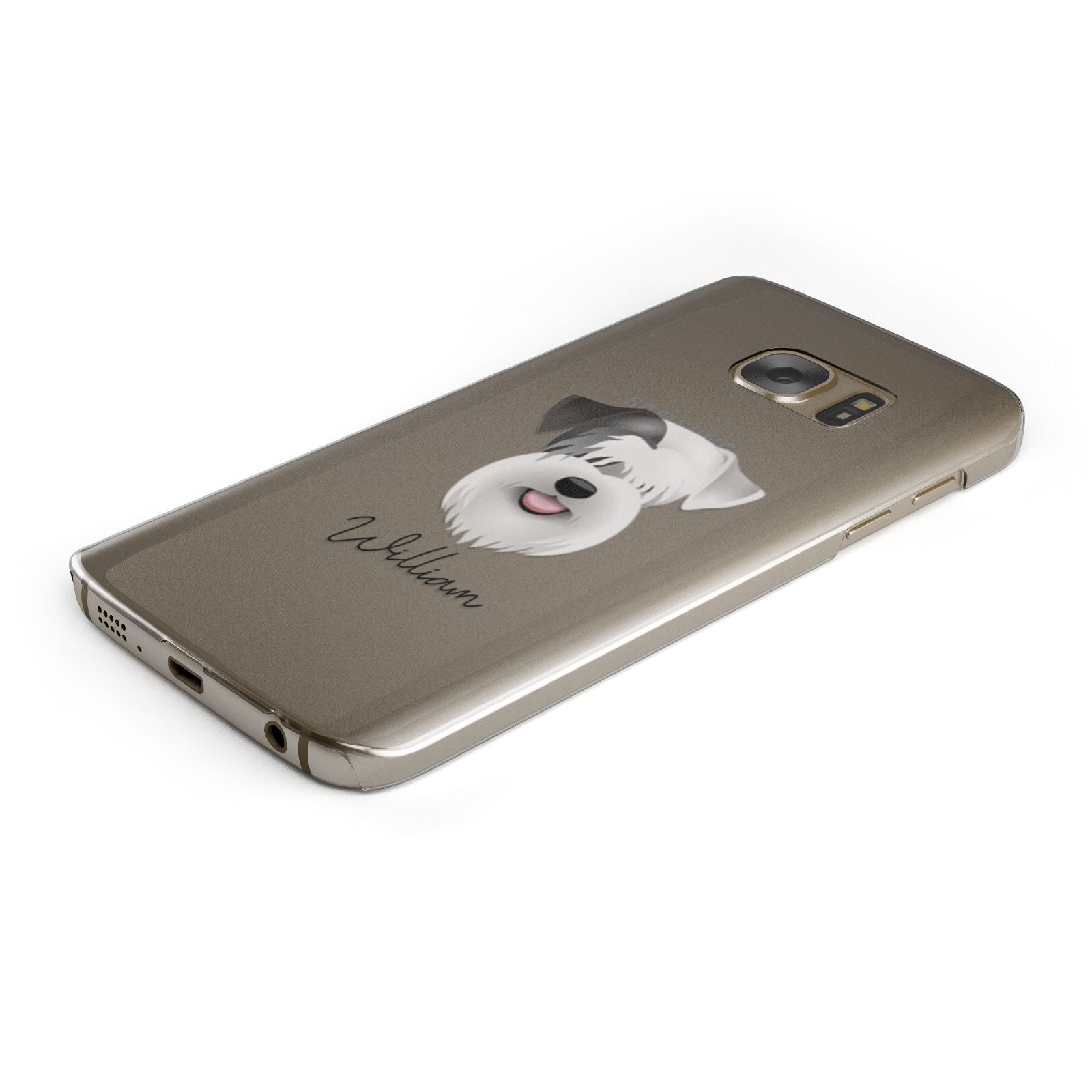 Sealyham Terrier Personalised Samsung Galaxy Case Bottom Cutout