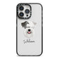 Sealyham Terrier Personalised iPhone 14 Pro Max Black Impact Case on Silver phone