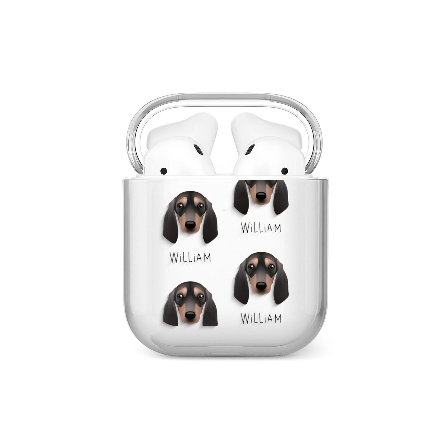 Segugio Italiano Icon with Name AirPods Case