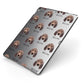 Segugio Italiano Icon with Name Apple iPad Case on Grey iPad Side View