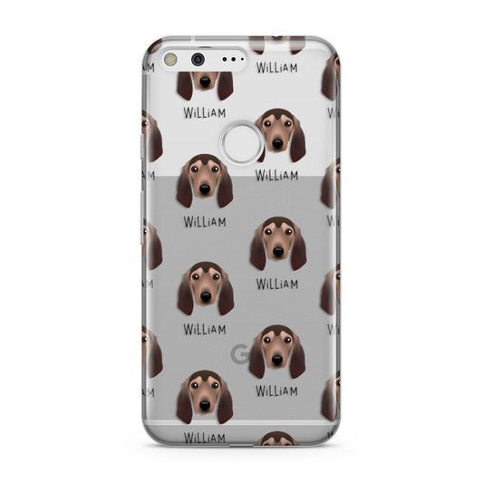 Segugio Italiano Icon with Name Google Pixel Case