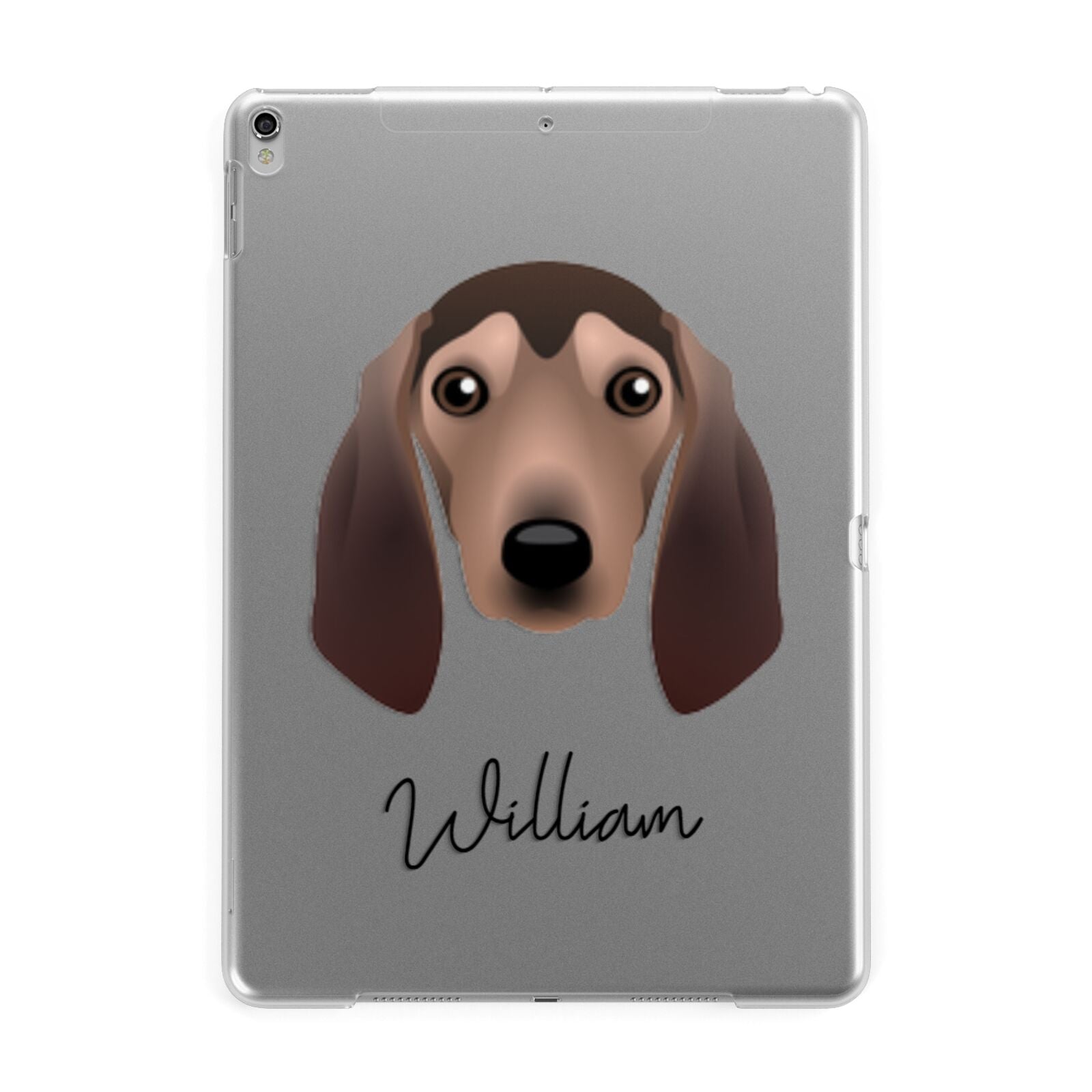 Segugio Italiano Personalised Apple iPad Silver Case