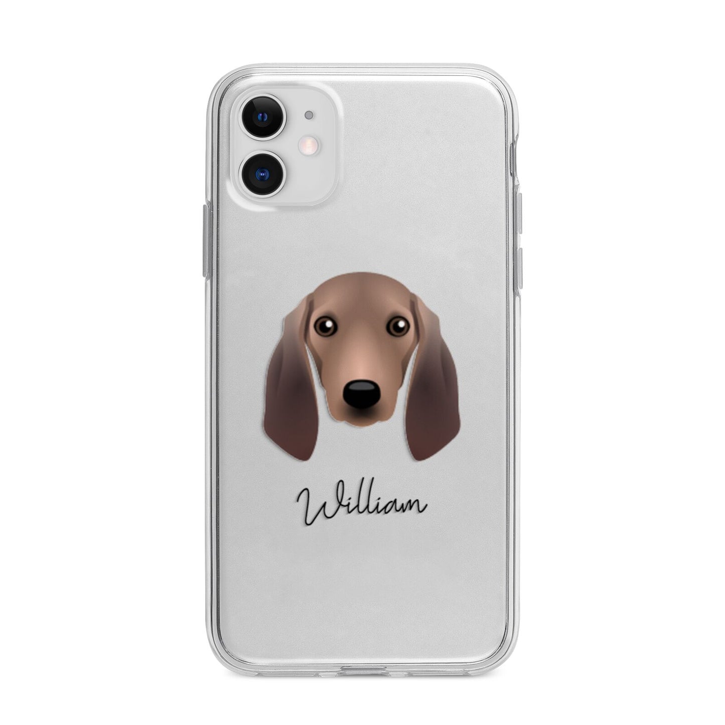 Segugio Italiano Personalised Apple iPhone 11 in White with Bumper Case