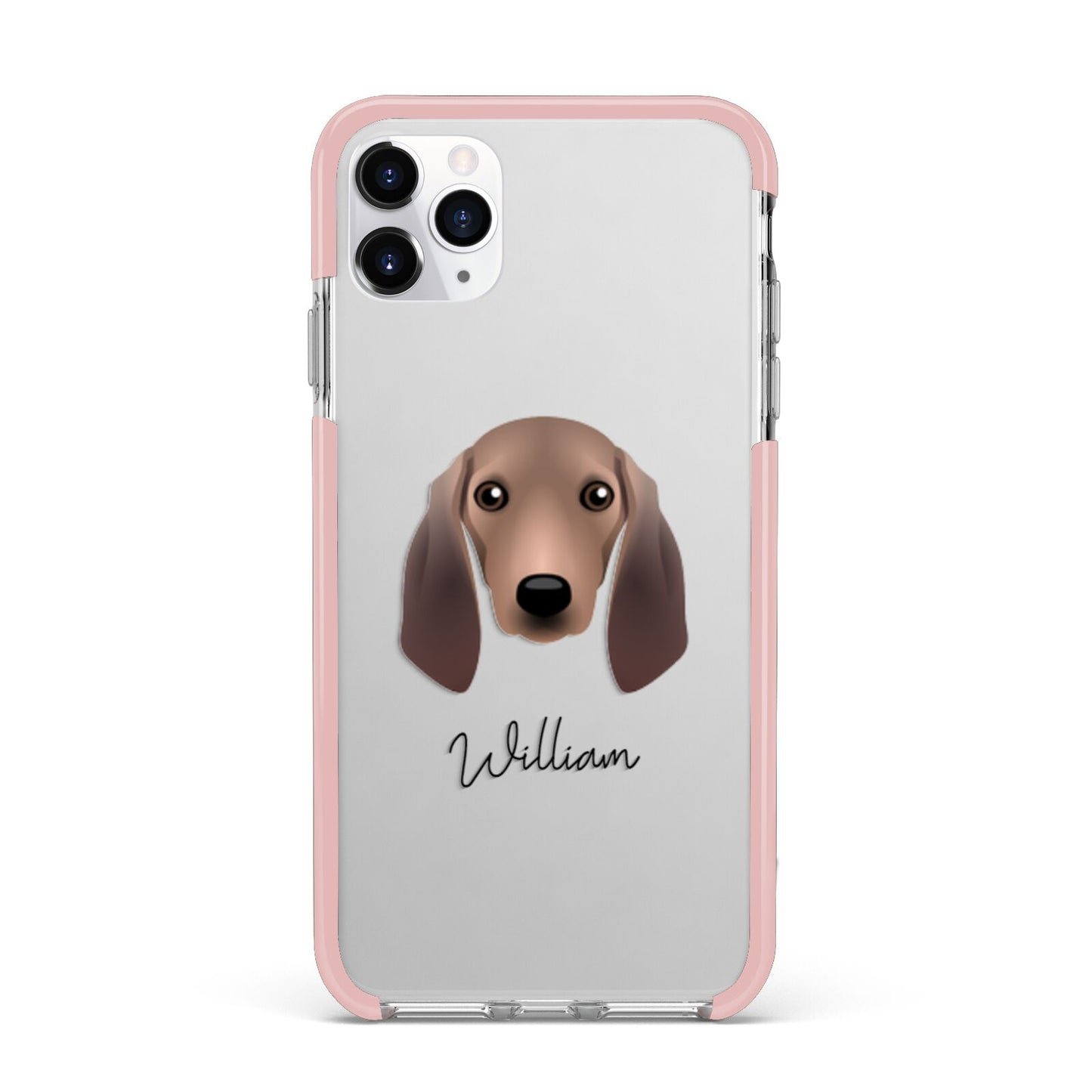 Segugio Italiano Personalised iPhone 11 Pro Max Impact Pink Edge Case