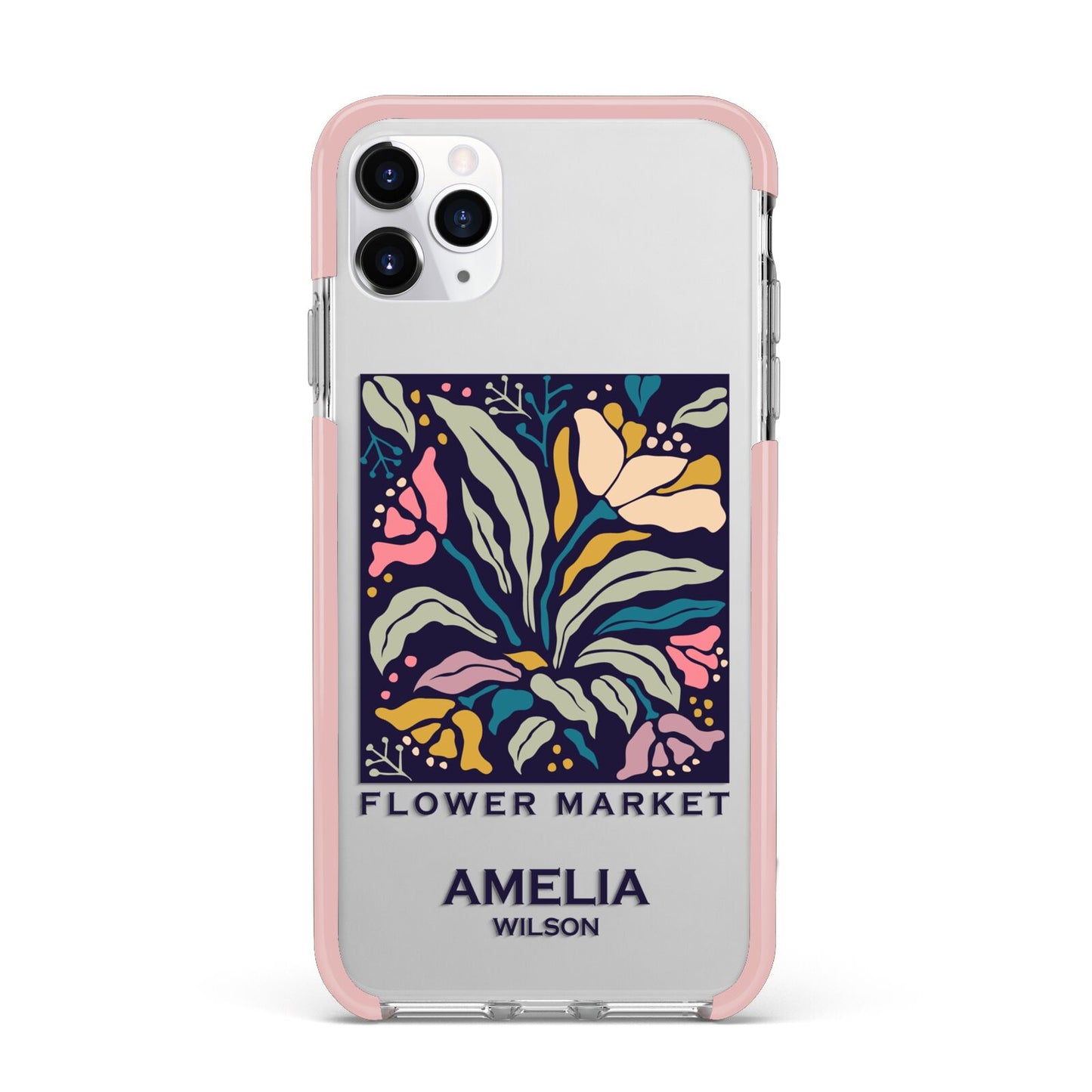 Seoul Flower Market iPhone 11 Pro Max Impact Pink Edge Case