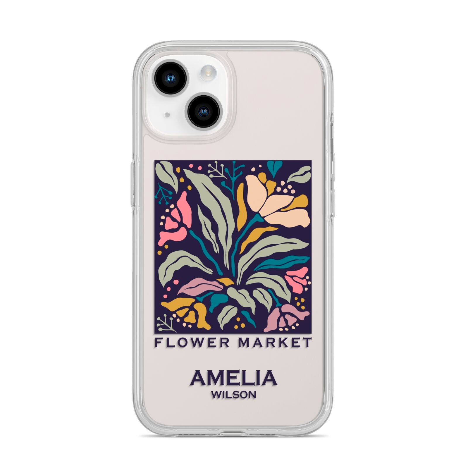 Seoul Flower Market iPhone 14 Clear Tough Case Starlight