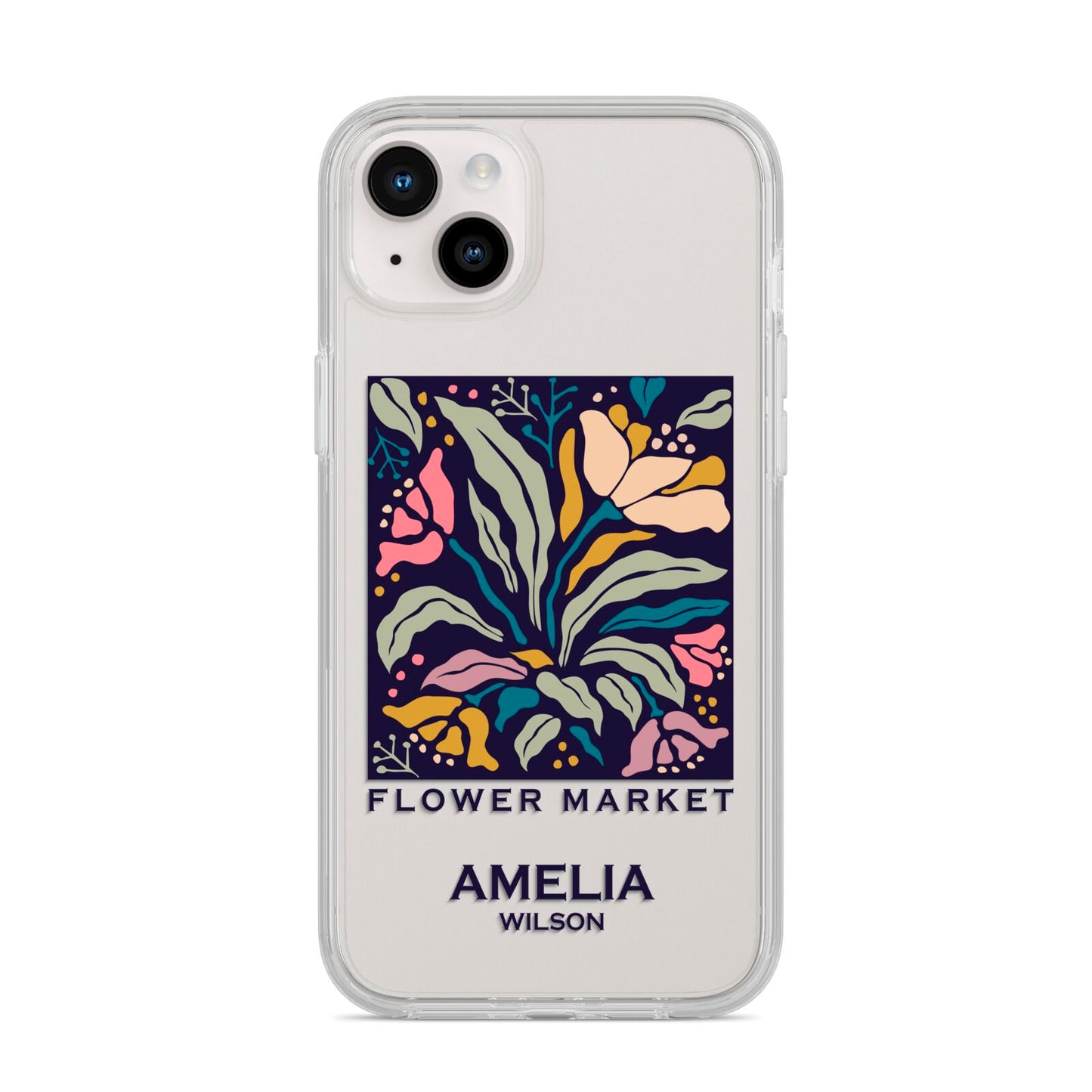 Seoul Flower Market iPhone 14 Plus Clear Tough Case Starlight