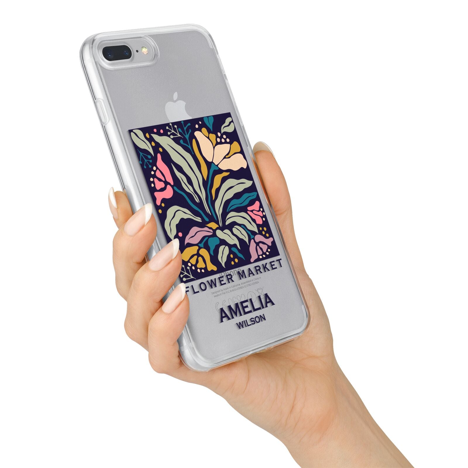 Seoul Flower Market iPhone 7 Plus Bumper Case on Silver iPhone Alternative Image