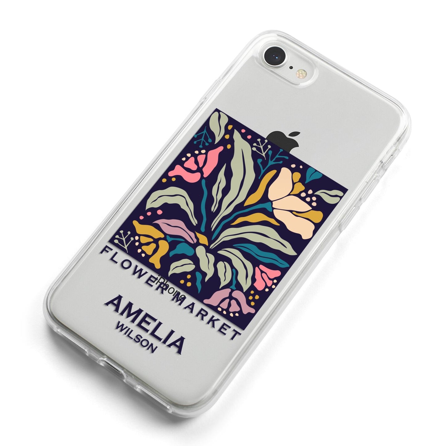 Seoul Flower Market iPhone 8 Bumper Case on Silver iPhone Alternative Image