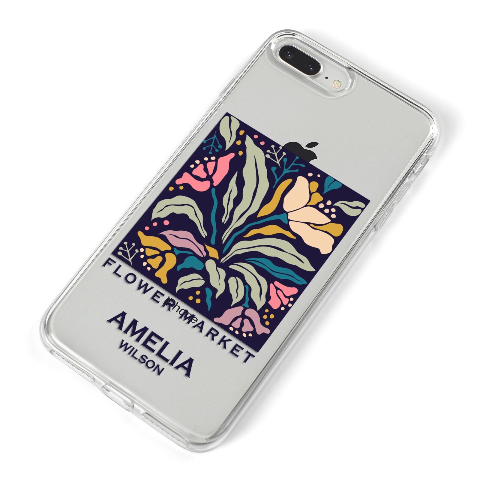 Seoul Flower Market iPhone 8 Plus Bumper Case on Silver iPhone Alternative Image