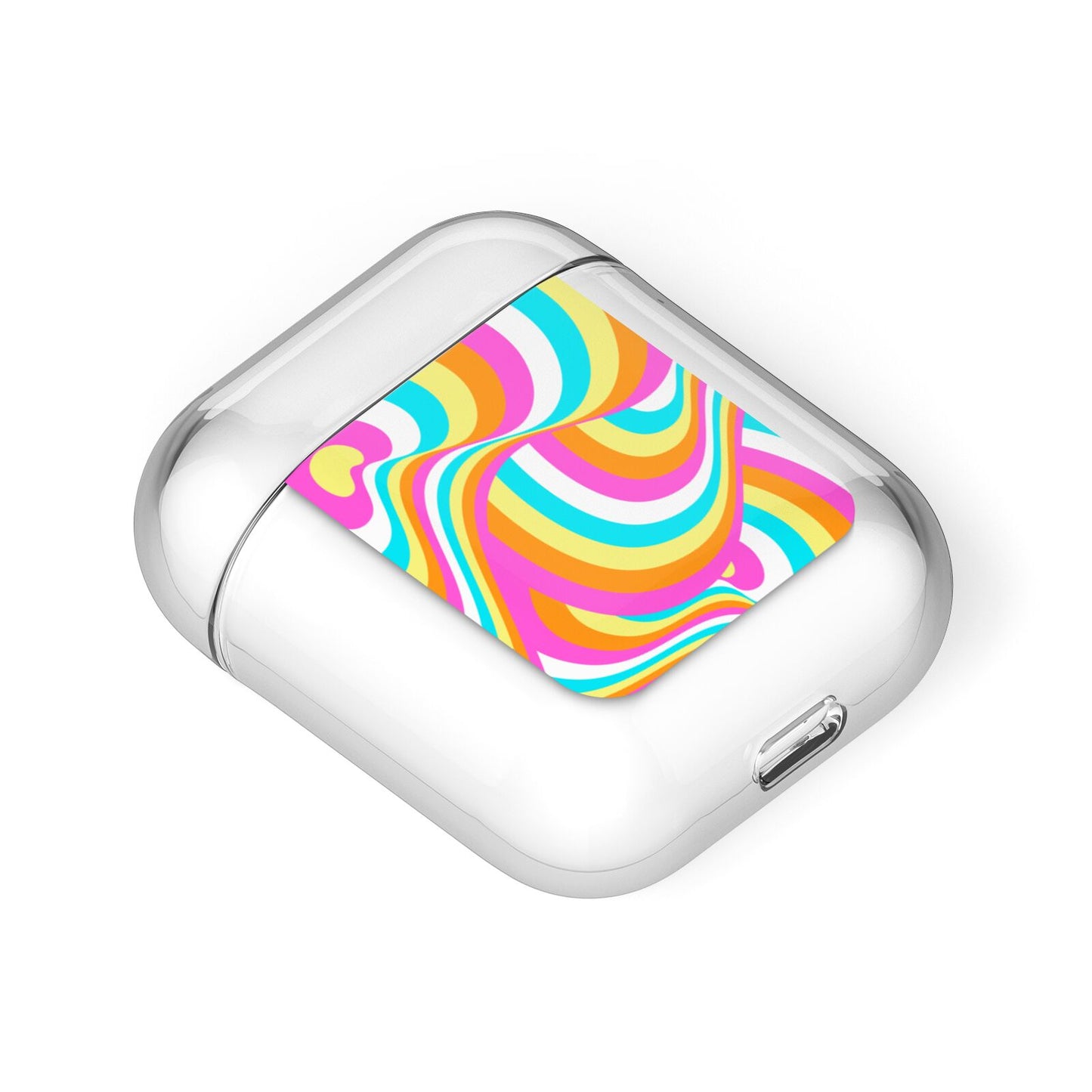 Seventies Abstract AirPods Case Laid Flat