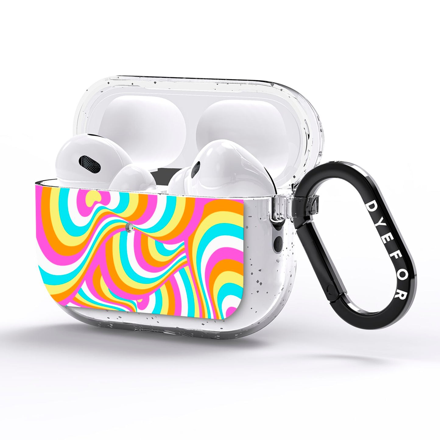 Seventies Abstract AirPods Pro Glitter Case Side Image