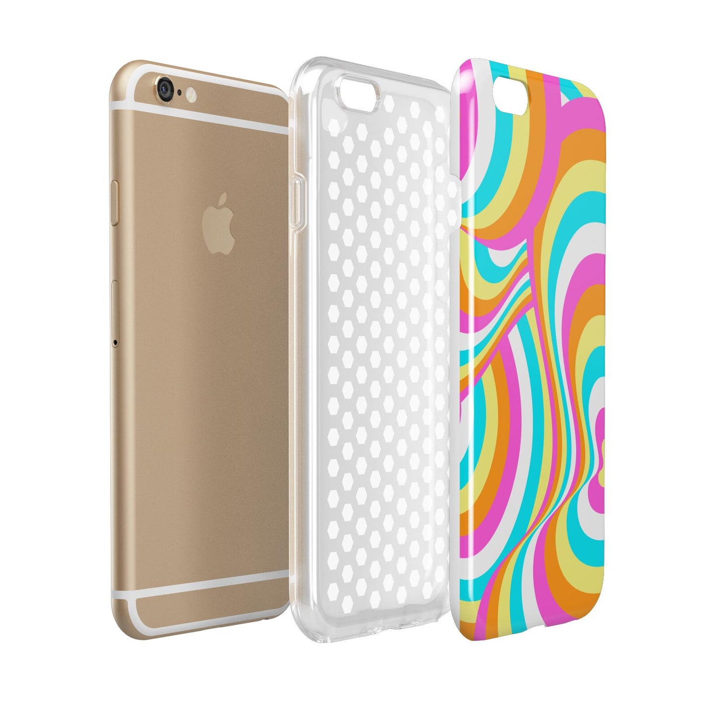 Seventies Abstract Apple iPhone 6 3D Tough Case Expanded view