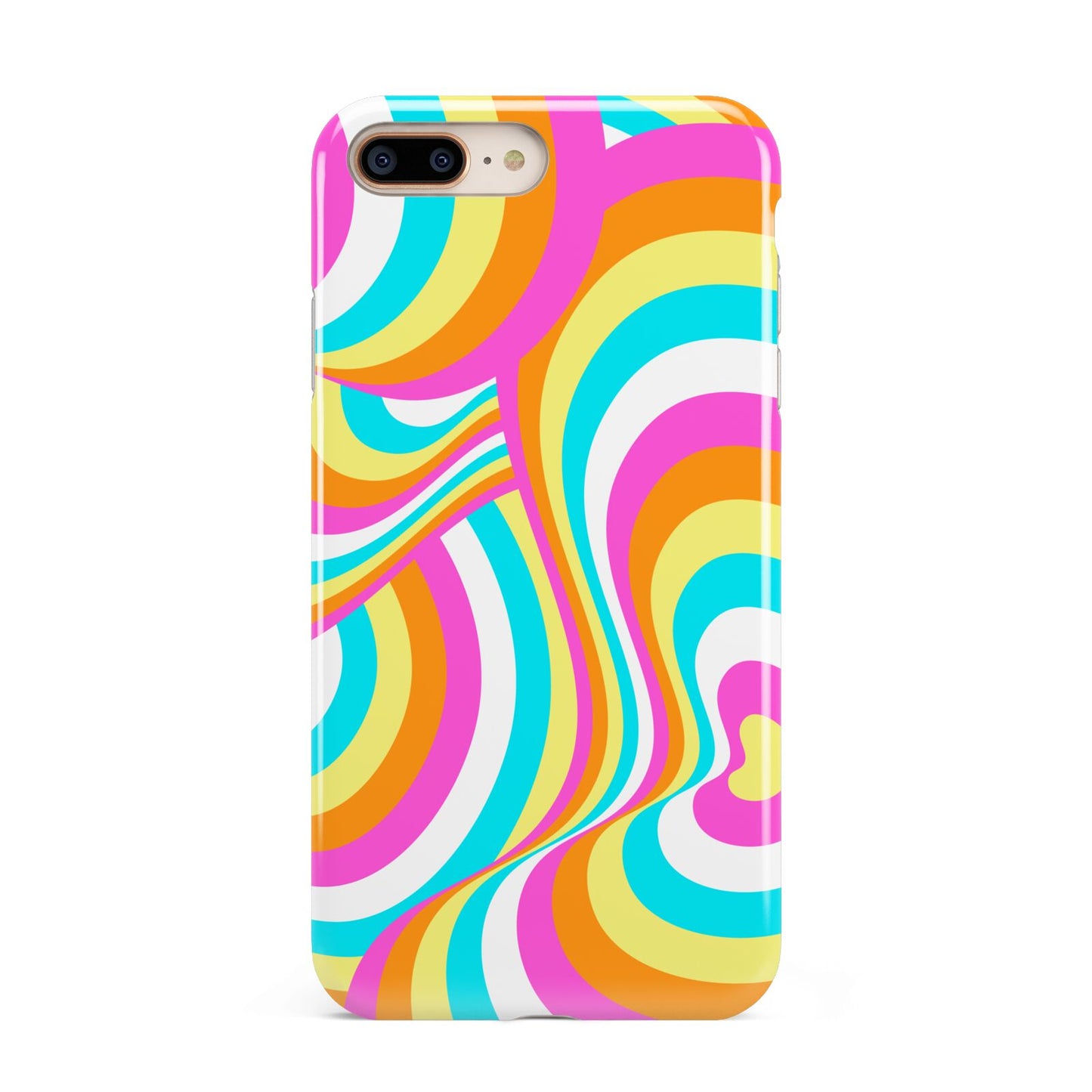 Seventies Abstract Apple iPhone 7 8 Plus 3D Tough Case