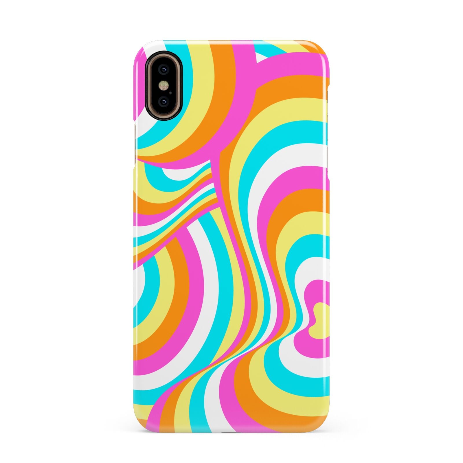 Seventies Abstract Apple iPhone Xs Max 3D Snap Case