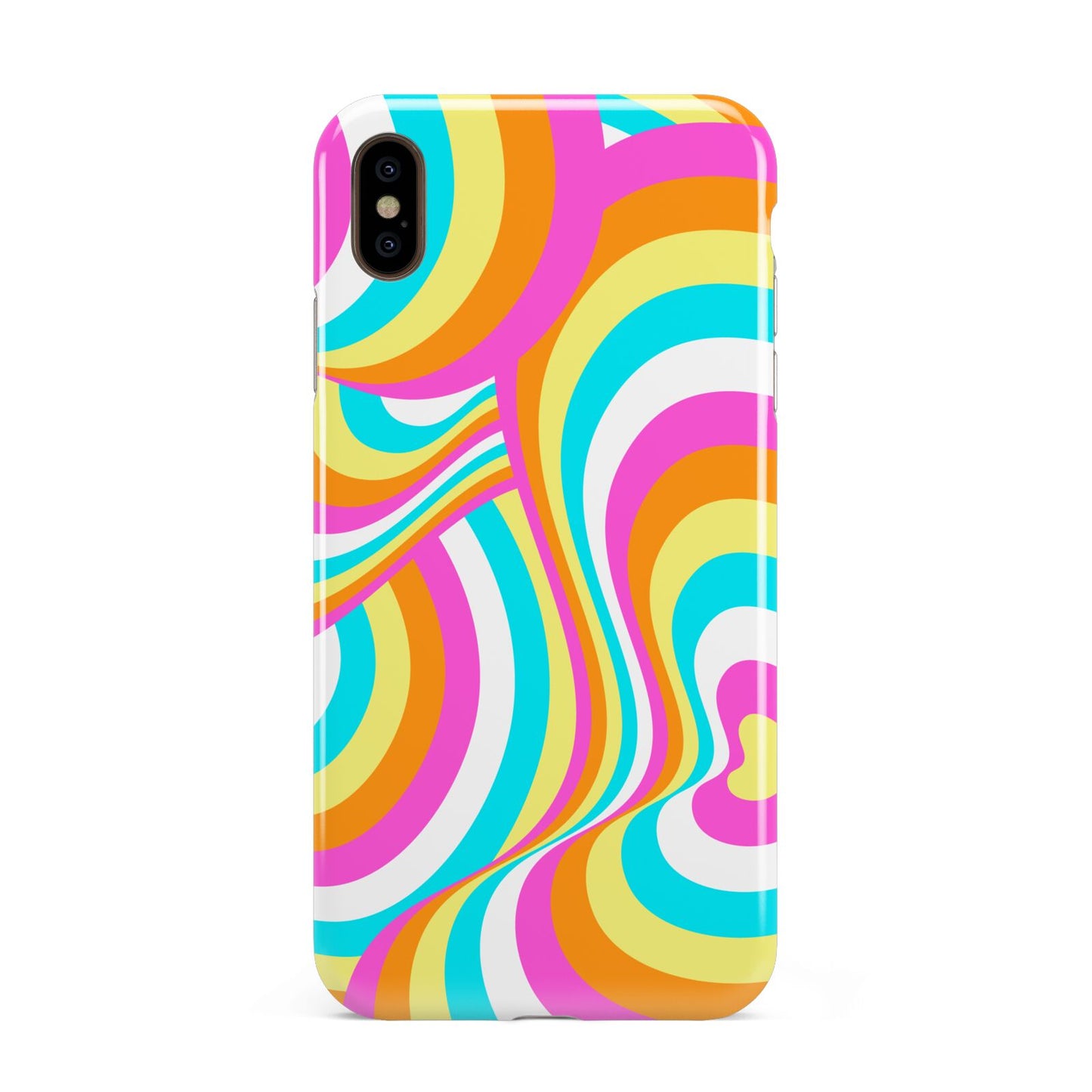 Seventies Abstract Apple iPhone Xs Max 3D Tough Case