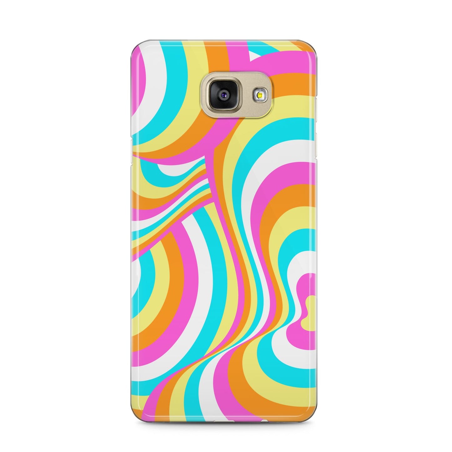 Seventies Abstract Samsung Galaxy A5 2016 Case on gold phone