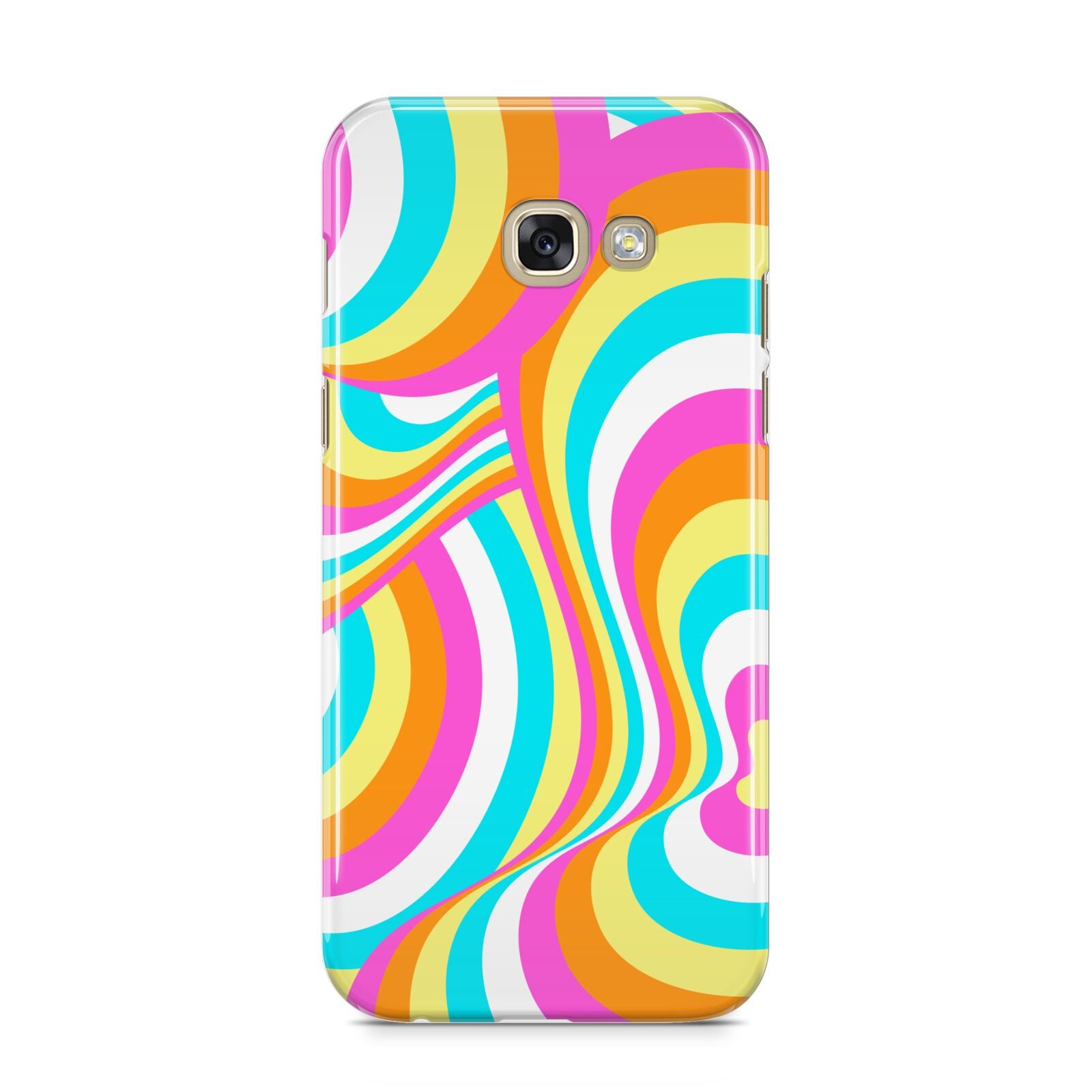 Seventies Abstract Samsung Galaxy A5 2017 Case on gold phone