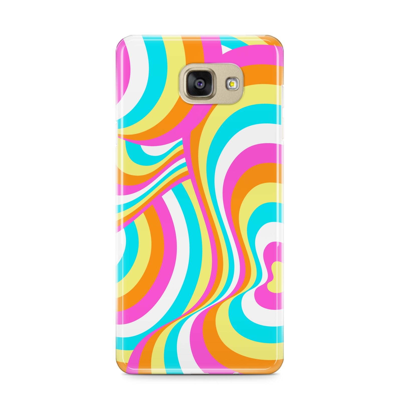 Seventies Abstract Samsung Galaxy A9 2016 Case on gold phone