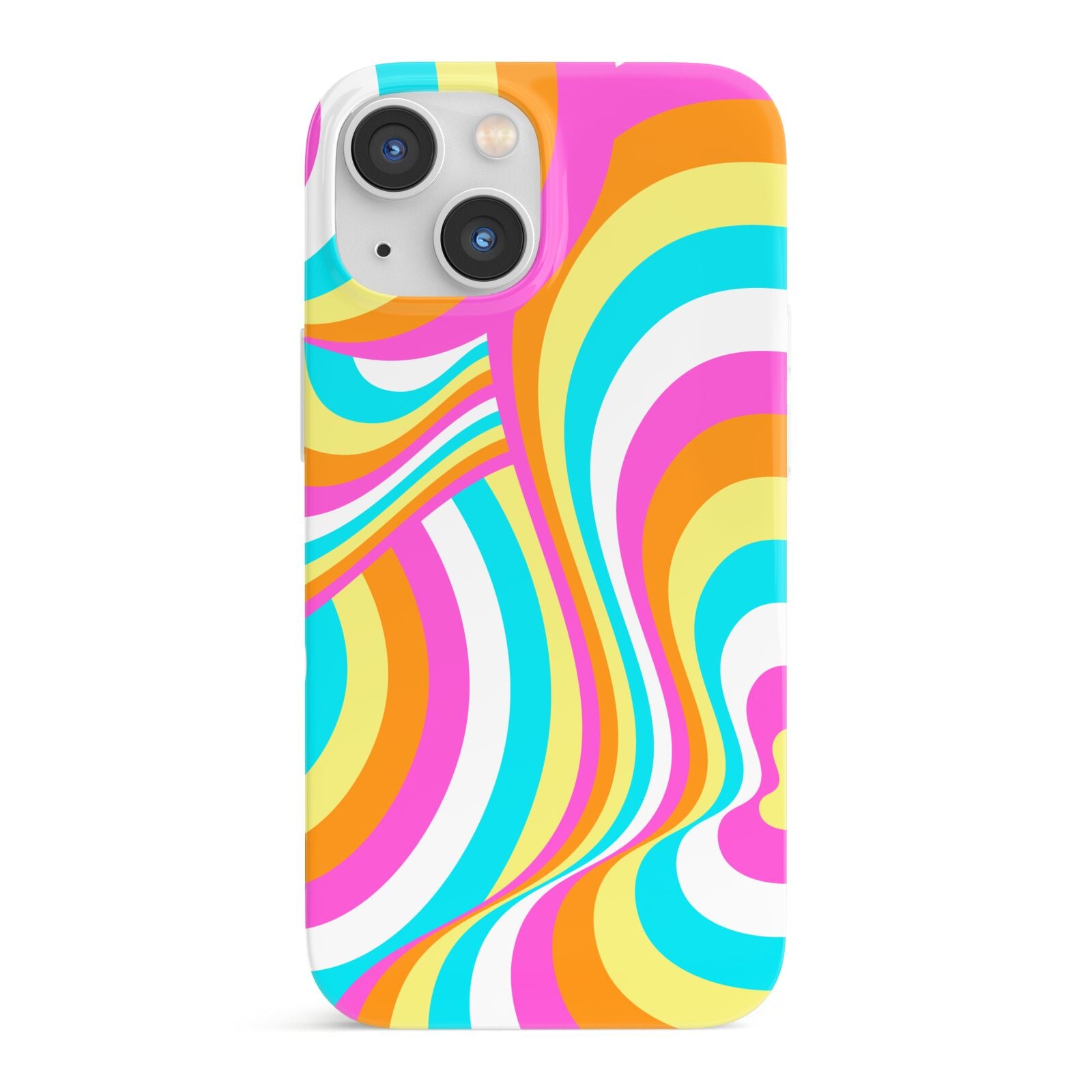 Seventies Abstract iPhone 13 Mini Full Wrap 3D Snap Case