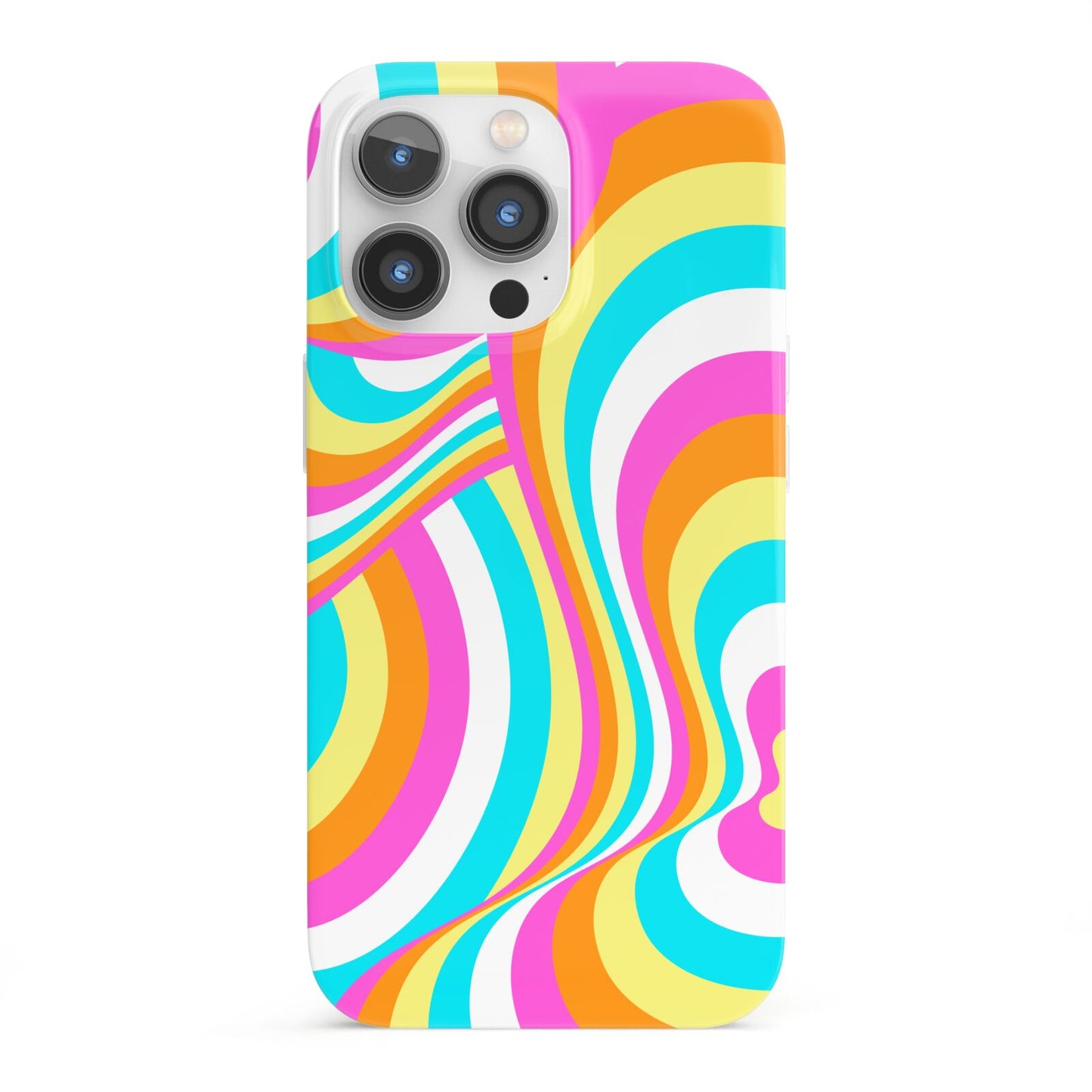 Seventies Abstract iPhone 13 Pro Full Wrap 3D Snap Case