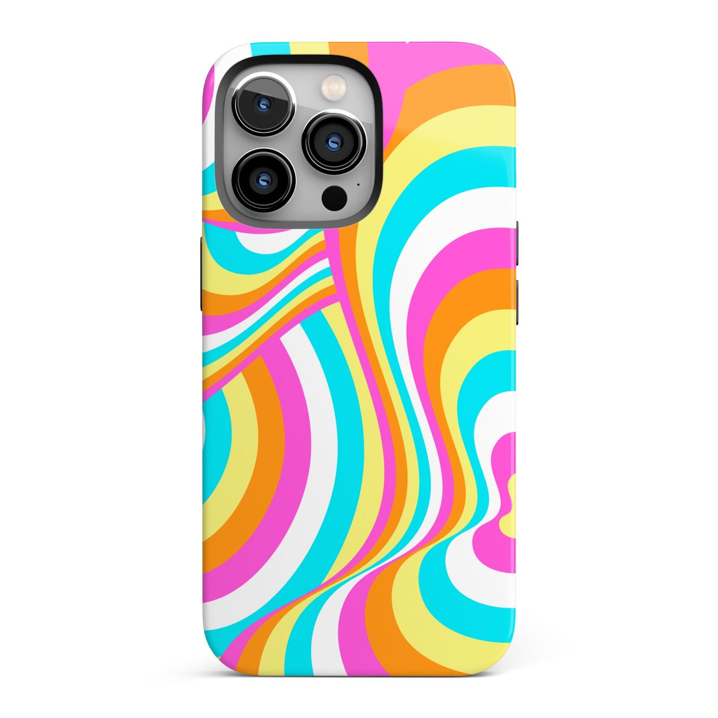 Seventies Abstract iPhone 13 Pro Full Wrap 3D Tough Case