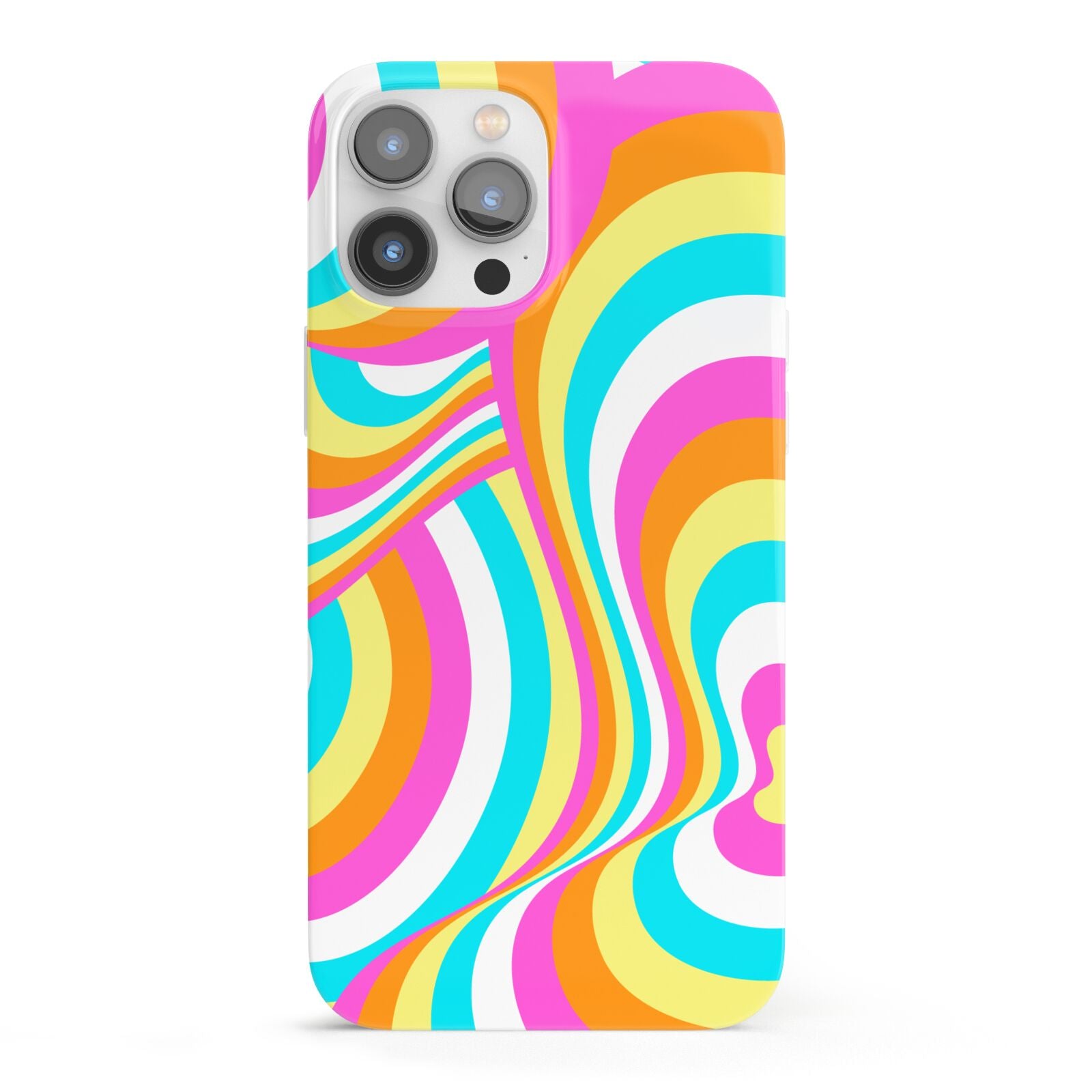 Seventies Abstract iPhone 13 Pro Max Full Wrap 3D Snap Case