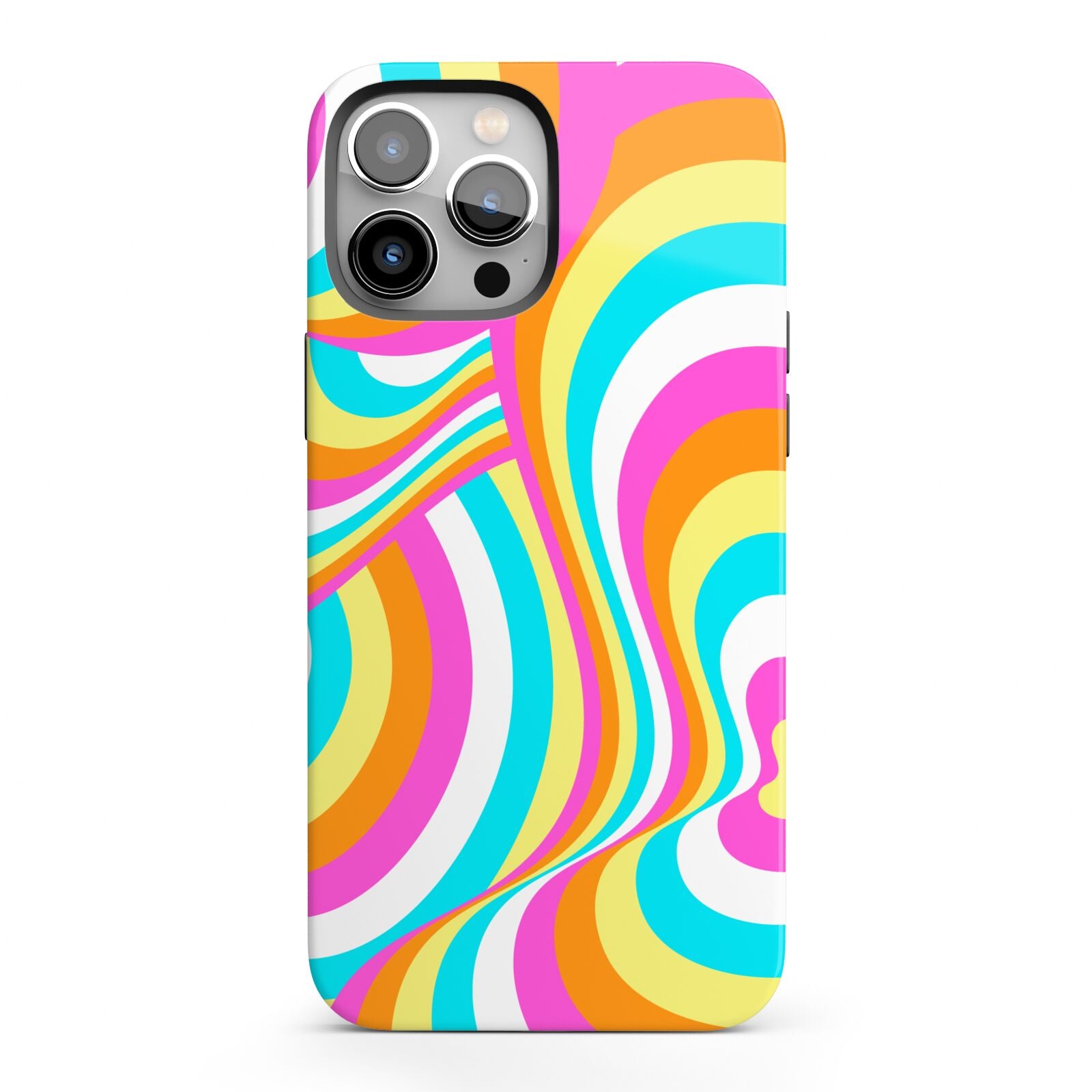 Seventies Abstract iPhone 13 Pro Max Full Wrap 3D Tough Case