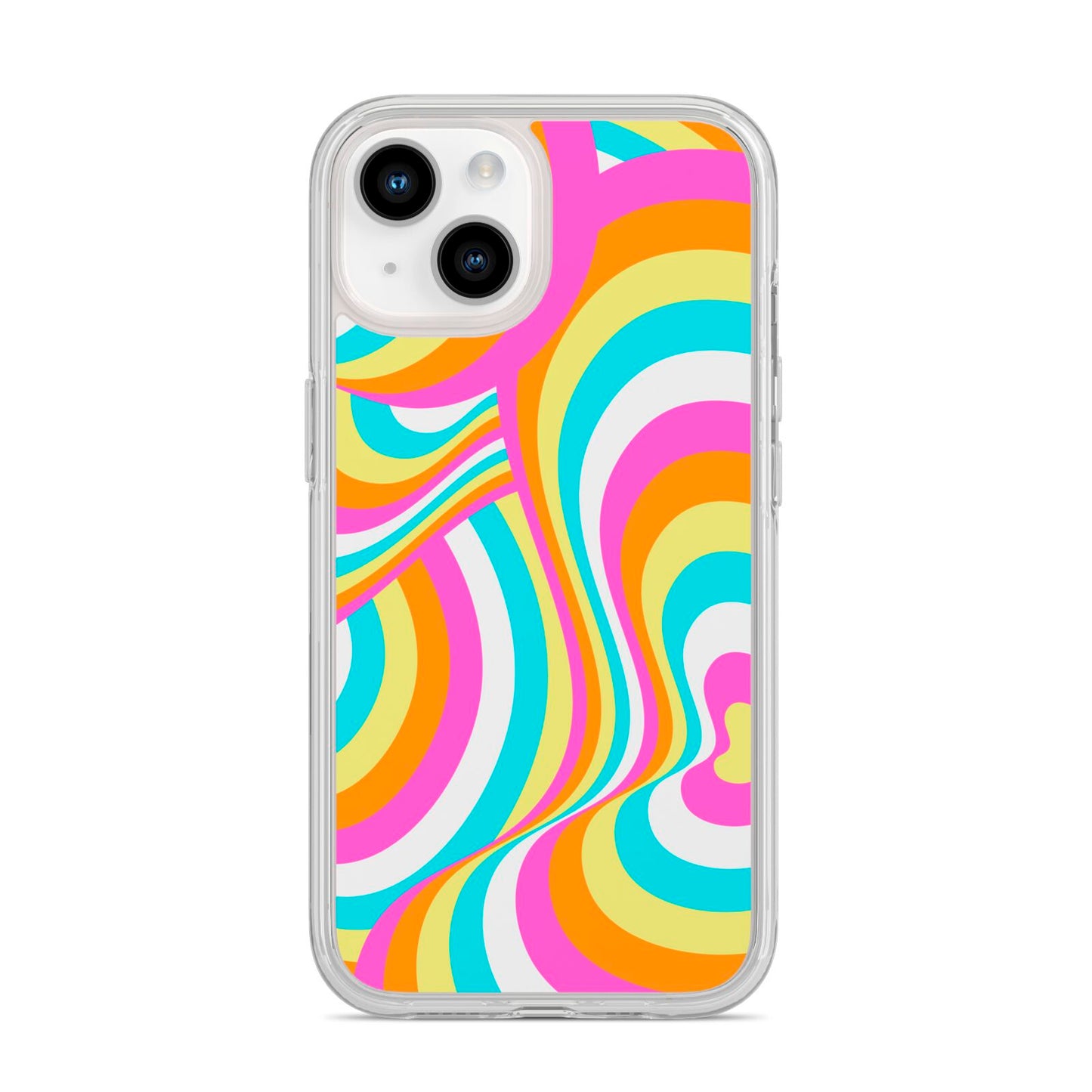 Seventies Abstract iPhone 14 Clear Tough Case Starlight