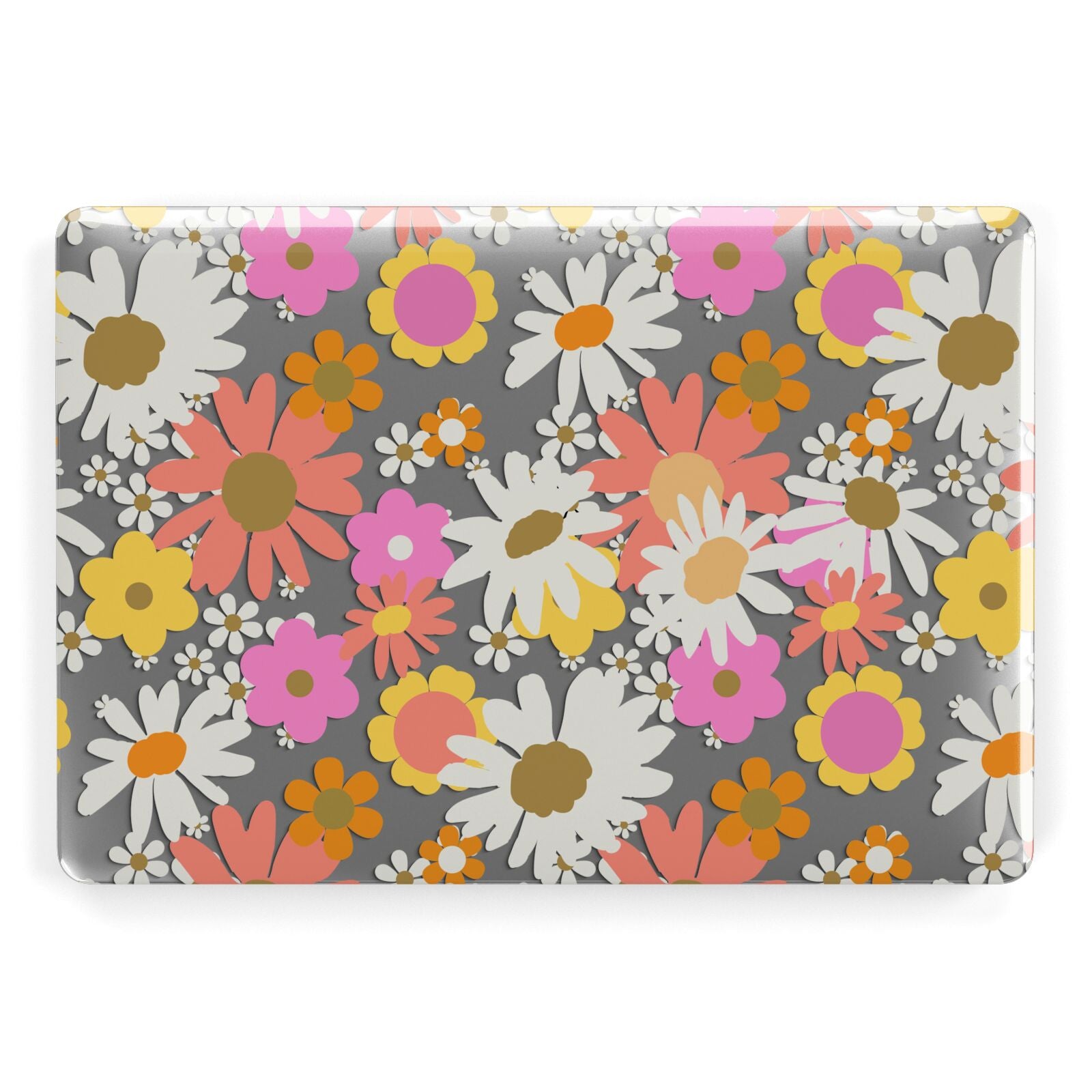 Floral top macbook case