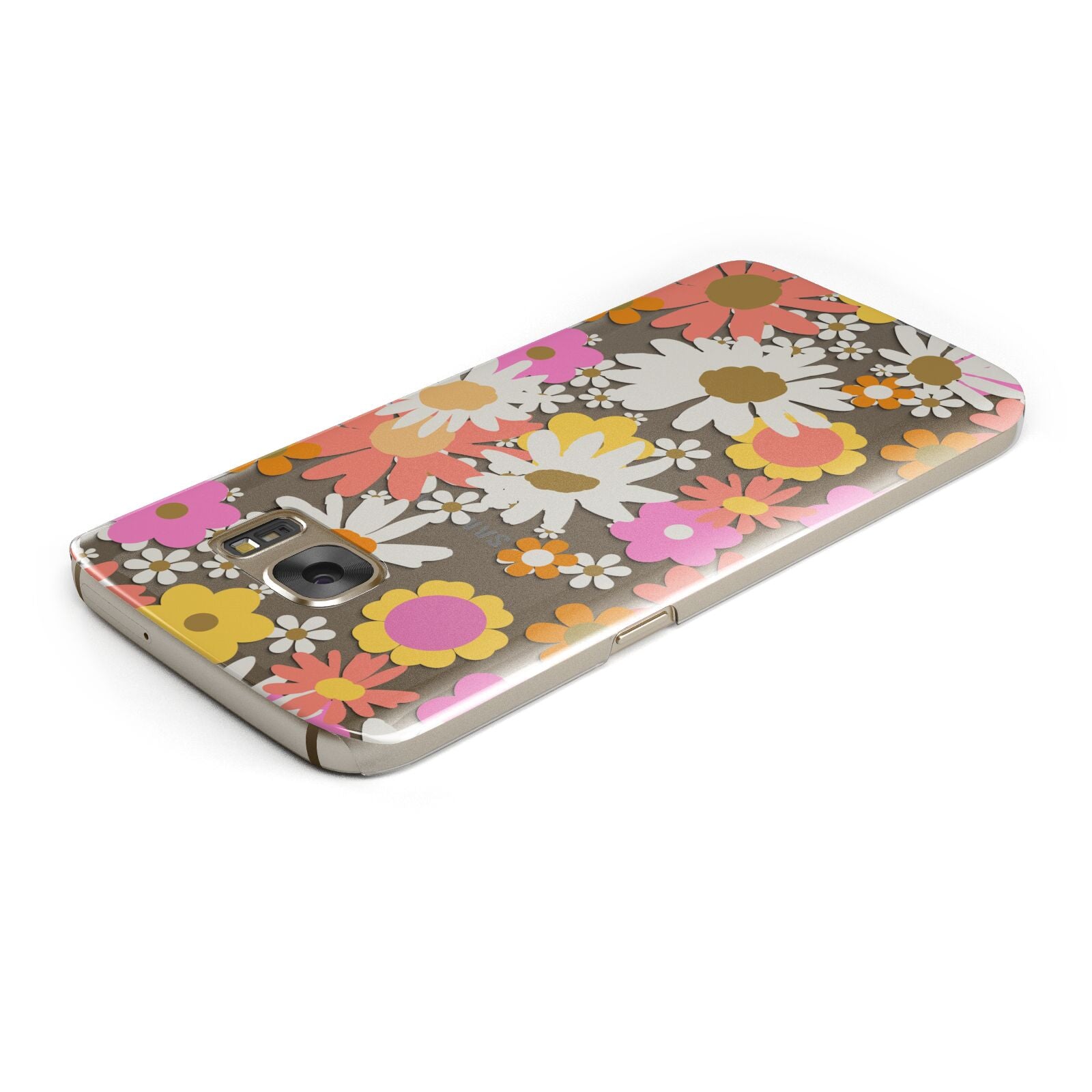 Seventies Floral Samsung Galaxy Case Top Cutout