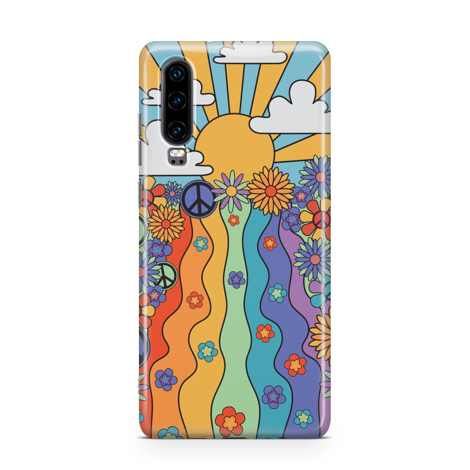 Seventies Groovy Retro Huawei P30 Phone Case