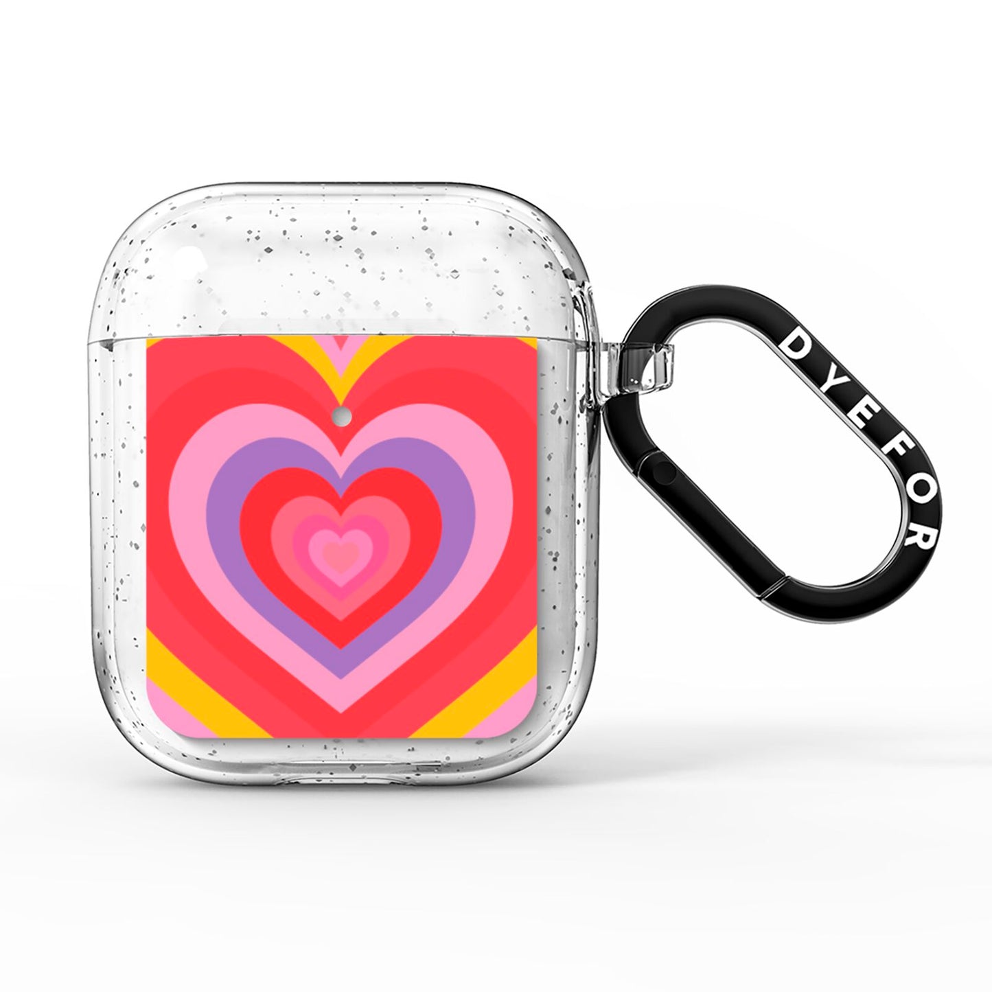 Seventies Heart AirPods Glitter Case