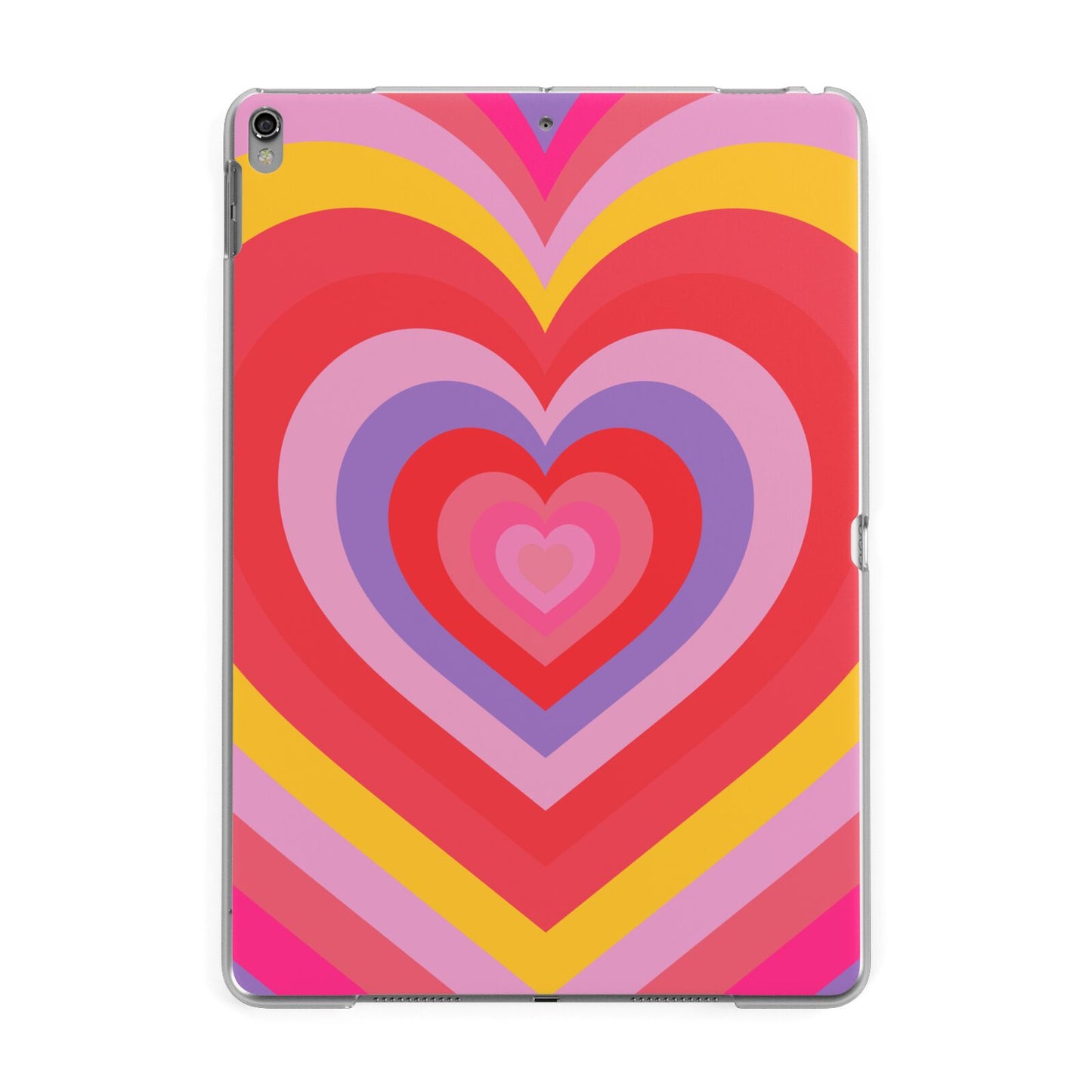 Seventies Heart Apple iPad Grey Case