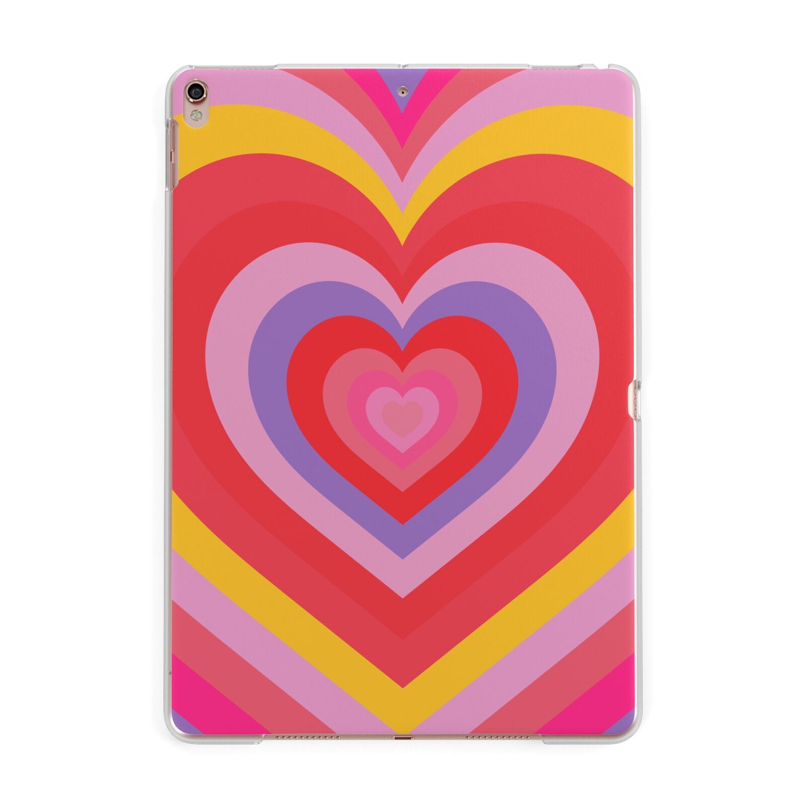 Seventies Heart Apple iPad Rose Gold Case