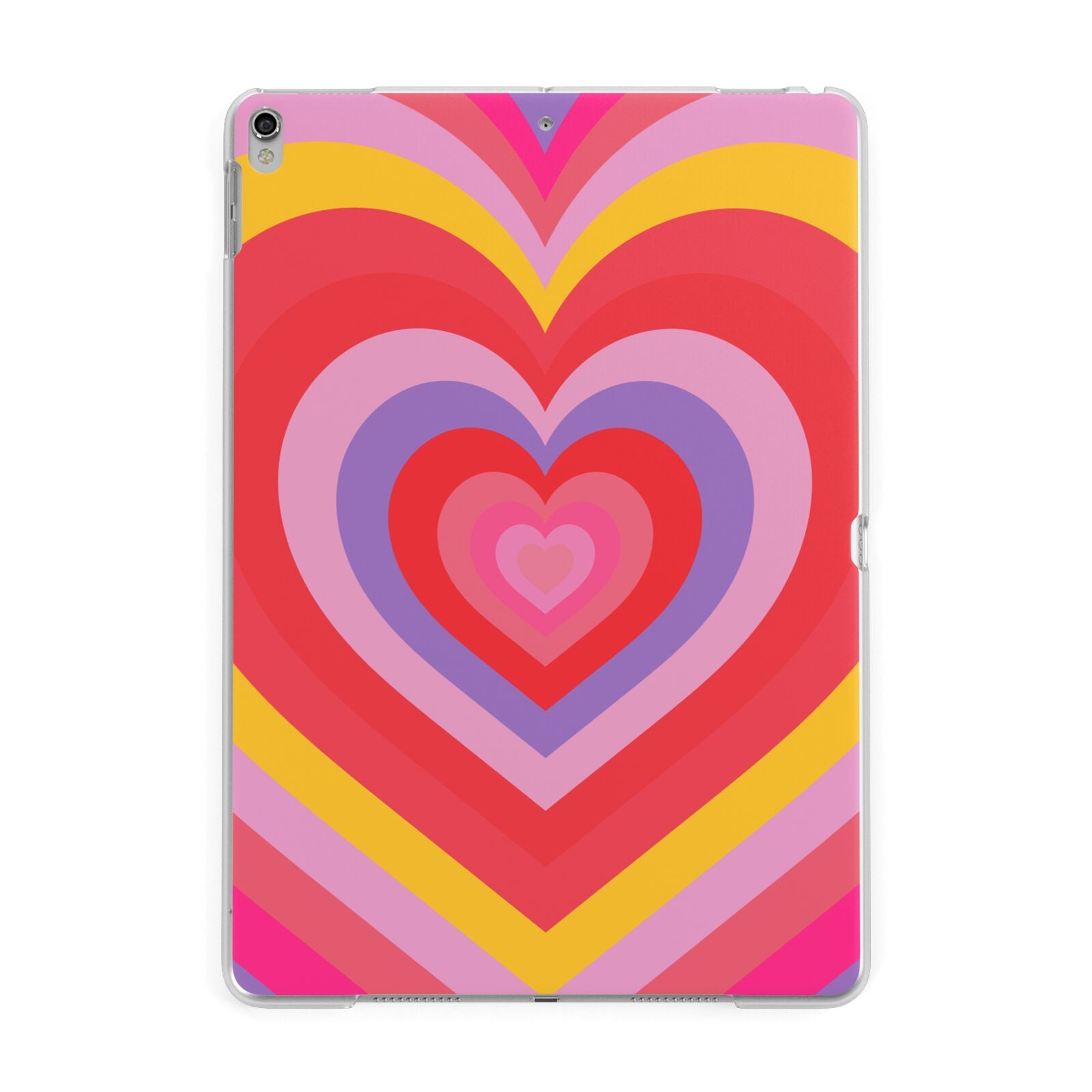 Seventies Heart Apple iPad Silver Case