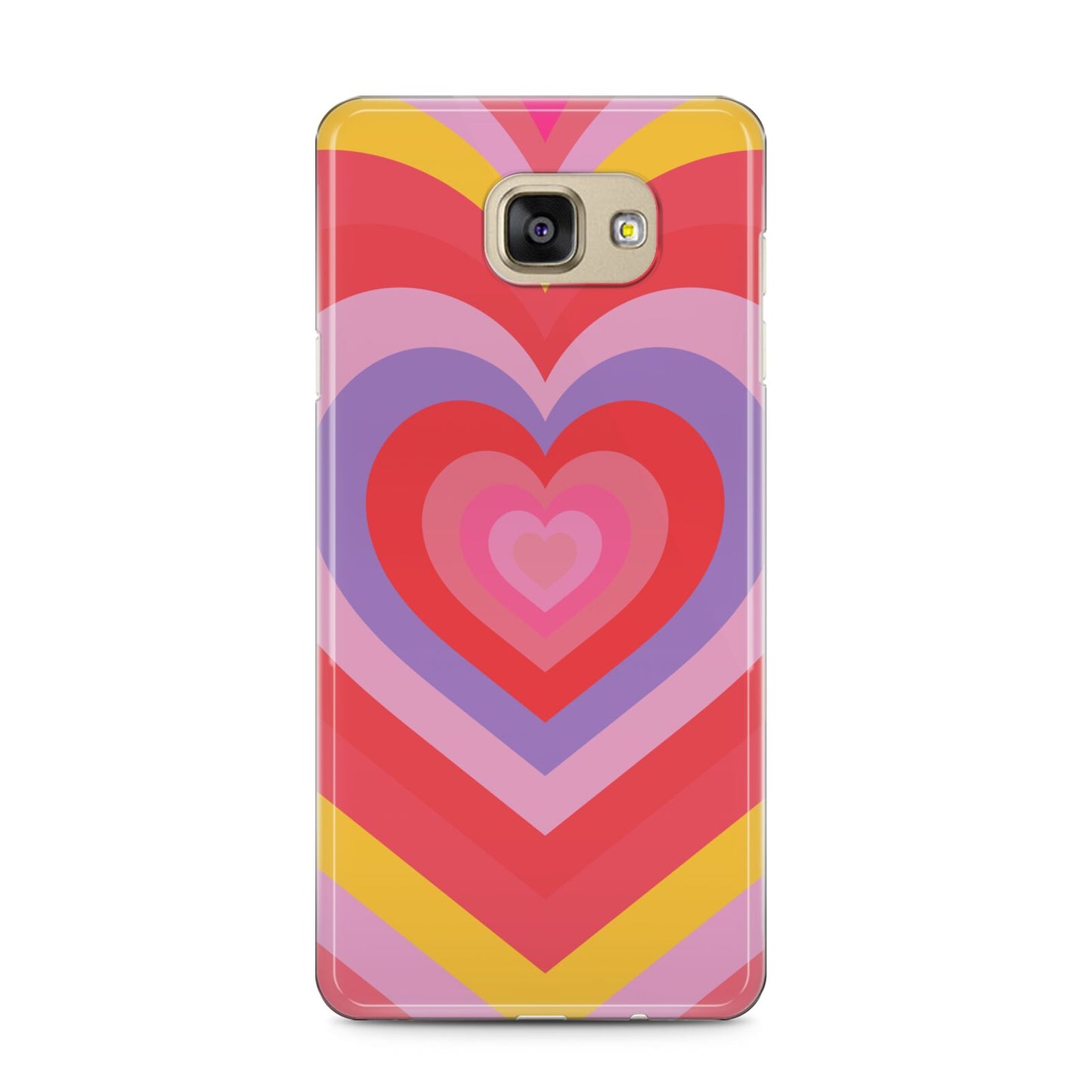 Seventies Heart Samsung Galaxy A5 2016 Case on gold phone