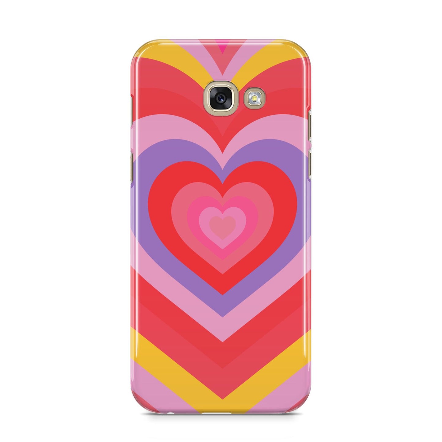 Seventies Heart Samsung Galaxy A5 2017 Case on gold phone